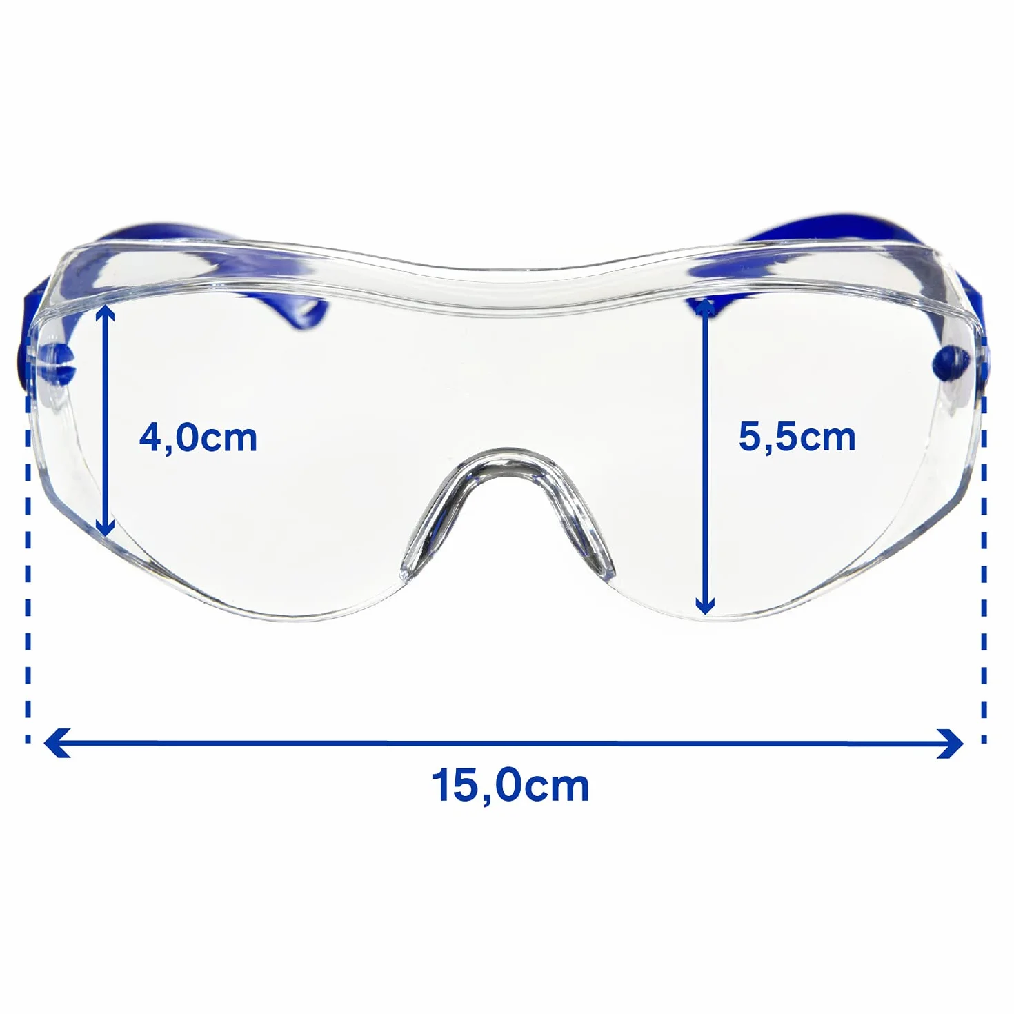 Dräger X-pect 8120 okulary ochronne, regulowane również dla osób noszących okulary, na plac budowy, laboratorium, do warsztatu i jazdy rowerem, lekkie, przezroczyste i odporne na zarysowania, 1 szt.