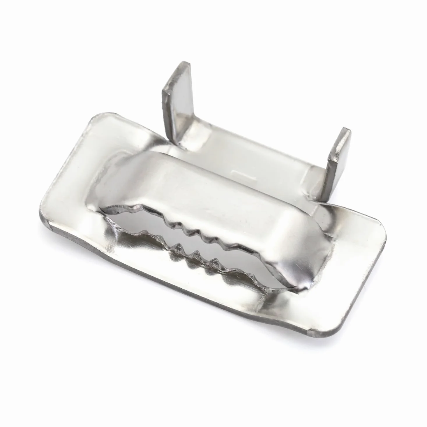 100 sztuk pętli ze stali nierdzewnej V2A 16 mm, MgcTolBox metalowe zaciski do taśm ze stali nierdzewnej o szerokości 14-16 mm i metalowej taśmy do opasania, stalowe klamry do znaków drogowych, opasek