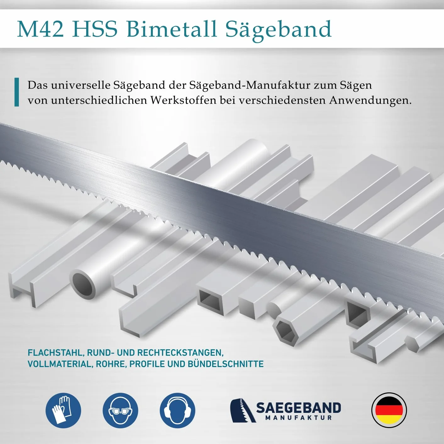 Opakowanie 5 szt. w opakowaniu M42 HSS taśma bimetaliczna 1140 x 13 x 0,65 mm z 10/14 ZpZ, brzeszczot taśmowy