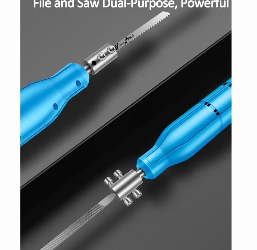 Luminexia Zestaw pilników metalowych, zestaw pilników i tarników, pilnik ze stali elektrycznej, zestaw pilników diamentowych, elektronarzędzia, pilnik do piły szablastej 12 V, do metalu, drewna, rur,