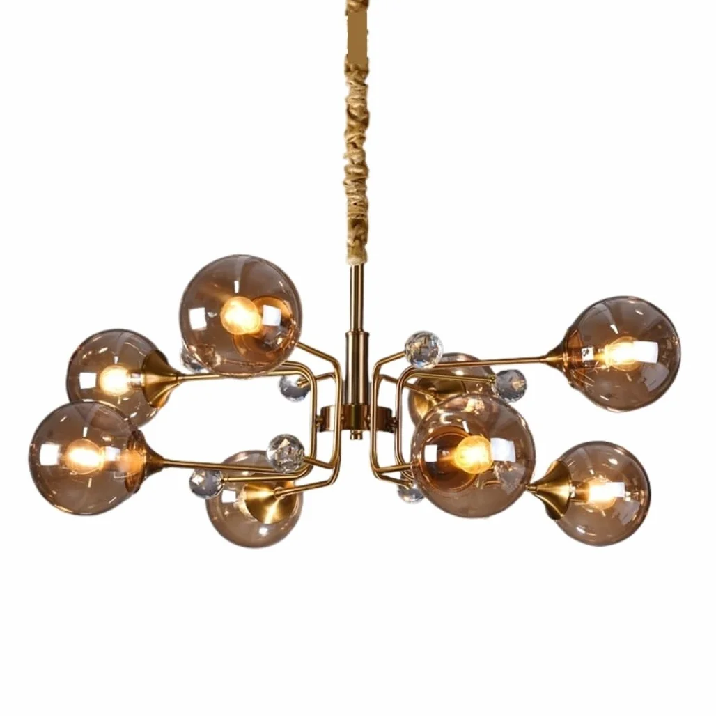 Lampa Wisząca, Restauracji, Wiszące Lampy Żyrandole Nowoczesny Kreatywny Żyrandol Szklany Kulisty Sufit Do Salonu Wewnętrzne(B)
