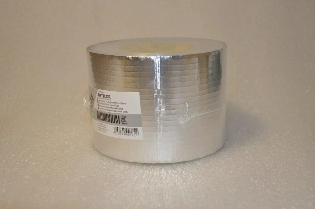 Aluminiowa taśma klejąca wzmocniona siatką 10 cm x 50 m do wentylacji