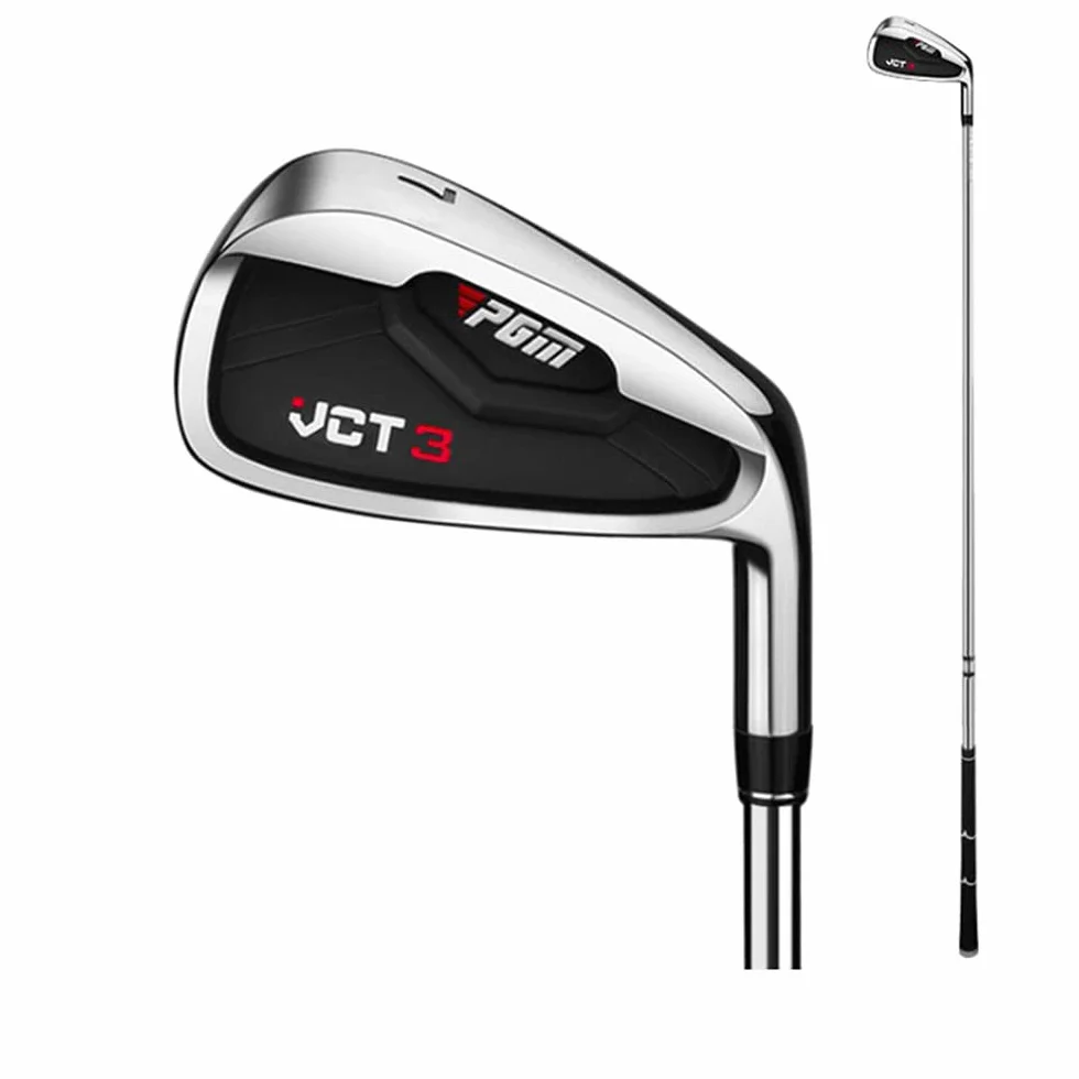 Męskie kluby golfowe VCT3 Iron #5/6/7/8/9/P/S praworęczny profesjonalny słupek ze stali nierdzewnej/trzon węglowy męski golf Putter Club (7-stalowy)