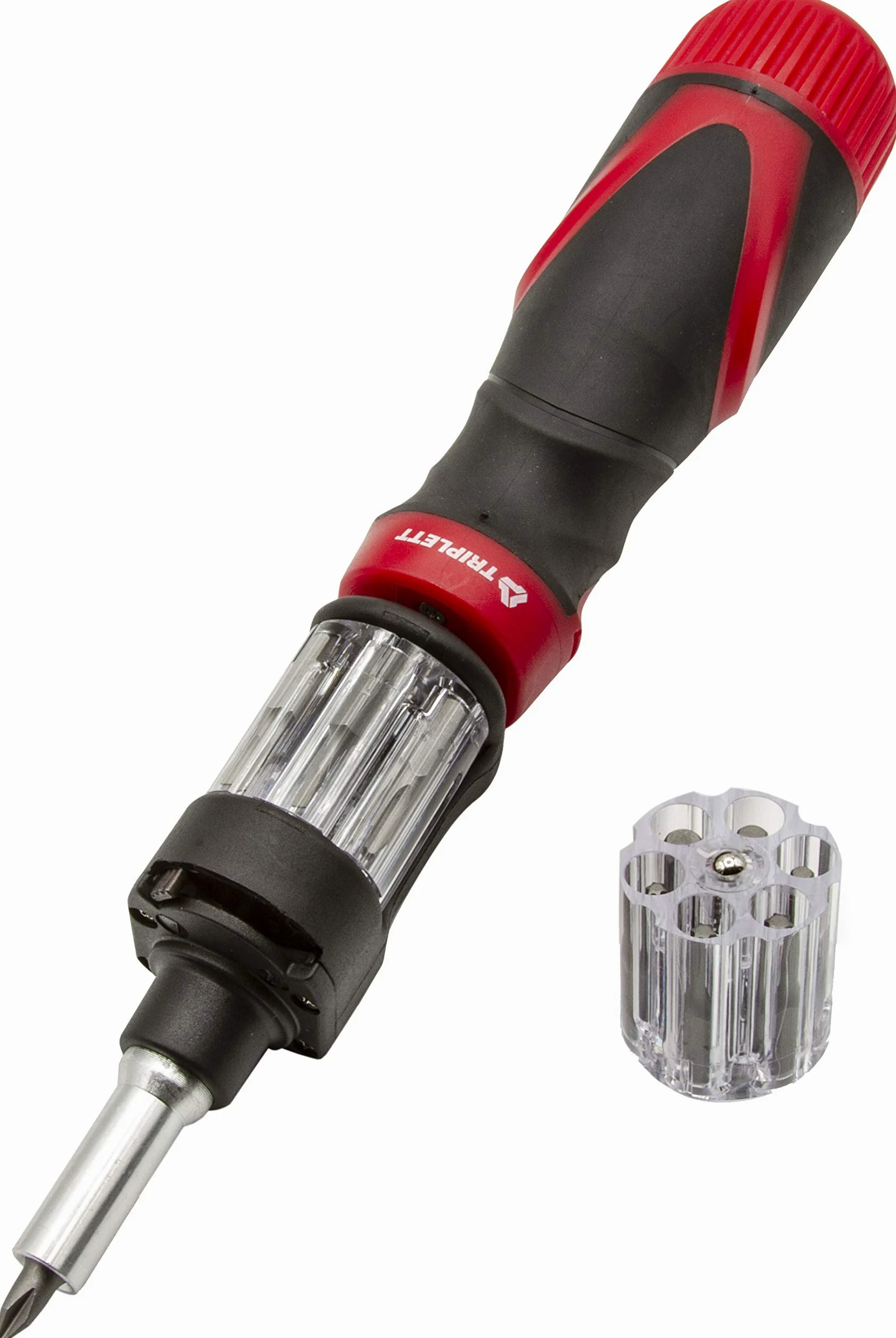 Triplett TPAL-X 12 w 1 PRO śrubokręt zapadkowy, czerwony