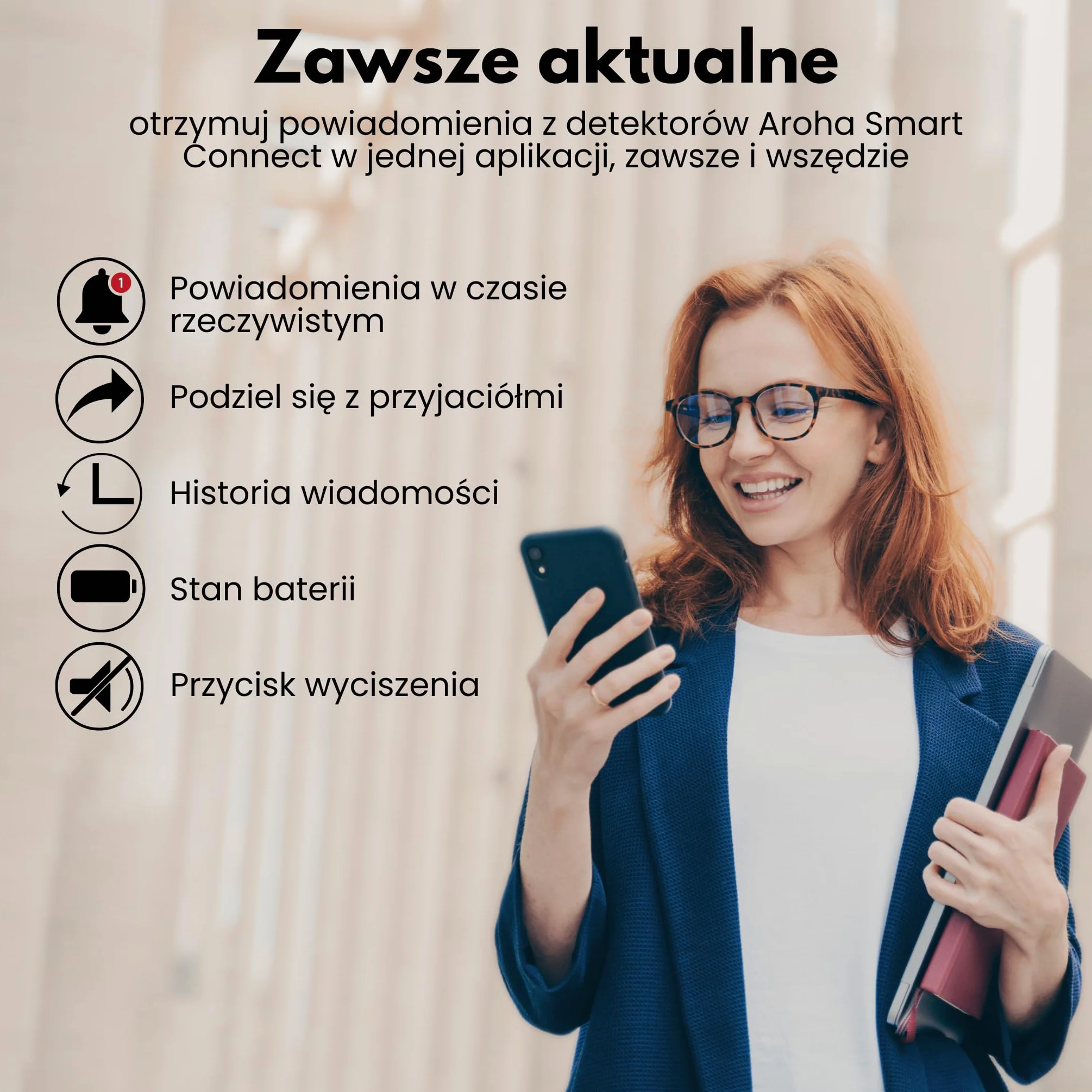 Inteligentny alarm tlenku węgla WiFi z 10-letnią baterią - detektor CO z aplikacją Tuya & Smartlife