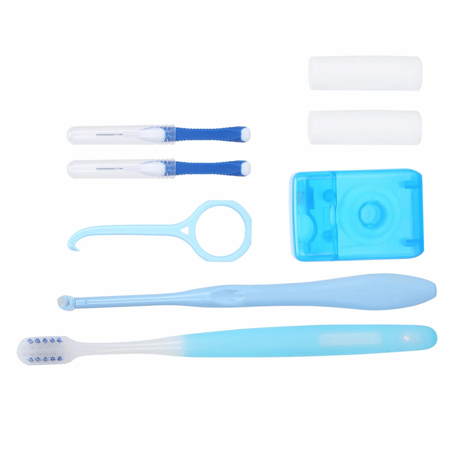 Ortodontyczny Zestaw do Pielęgnacji Jamy Ustnej do Aparatów Ortodontycznych, Przenośny Zestaw do Higieny ze Szczoteczką Międzyzębową, Nicią Dentystyczną, Woskiem Ortodontycznym, Zestawem do Czyszczeni