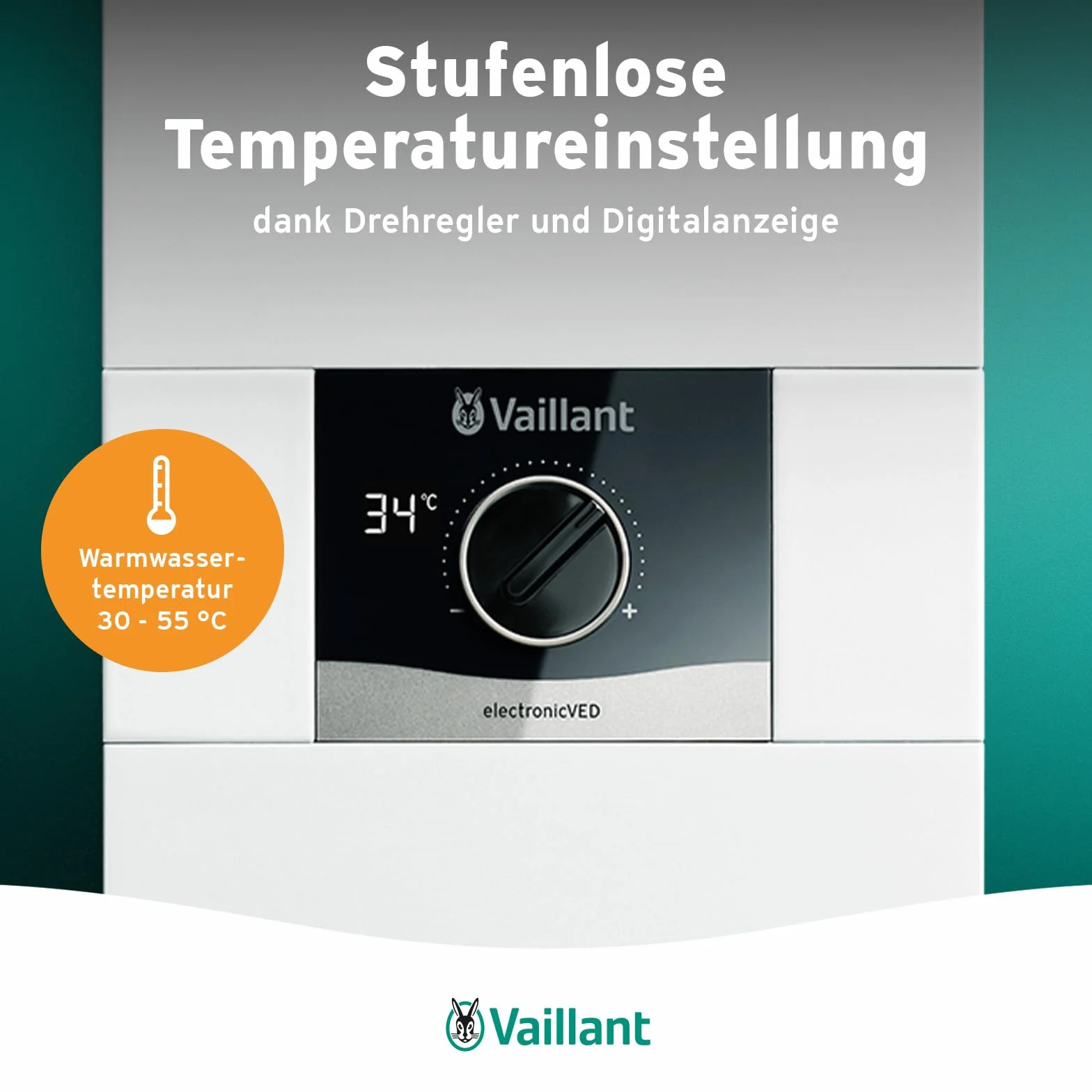 Vaillant 0010023779 Elektroniczny Podgrzewacz Przepływowy, Biały, 24 kW