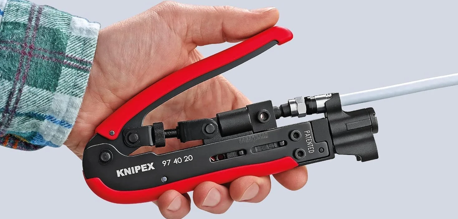 KNIPEX Narzędzie do kompresowania w opakowaniu z zawieszką 175 mm, 97 40 20 SB