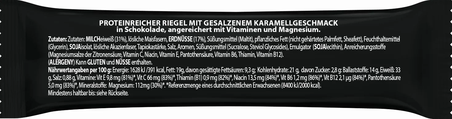 GoOn NUTRITION Batony proteinowe bez cukru 33% z izolatami białka mlecznego Karmel solony 3 x 50g