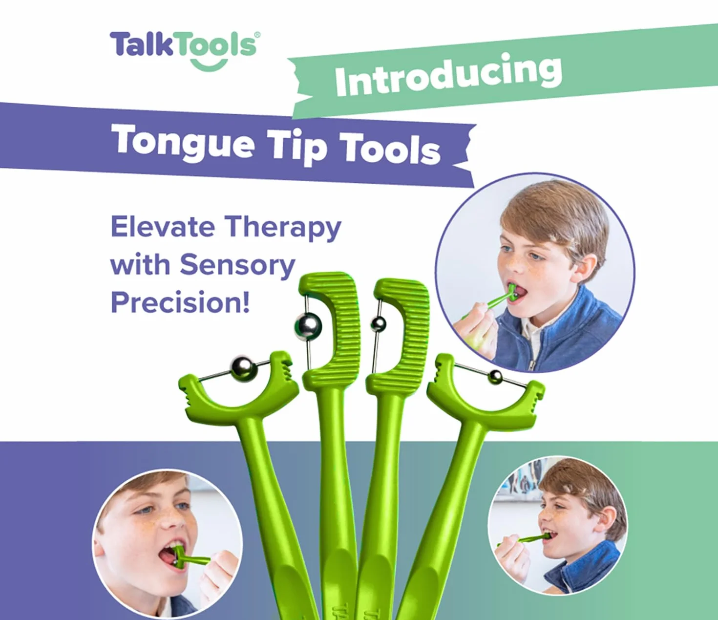 TalkTools Tongue Tip Lateralization & Elevation Tools - zestaw 2 narzędzi do terapii mowy TalkTools