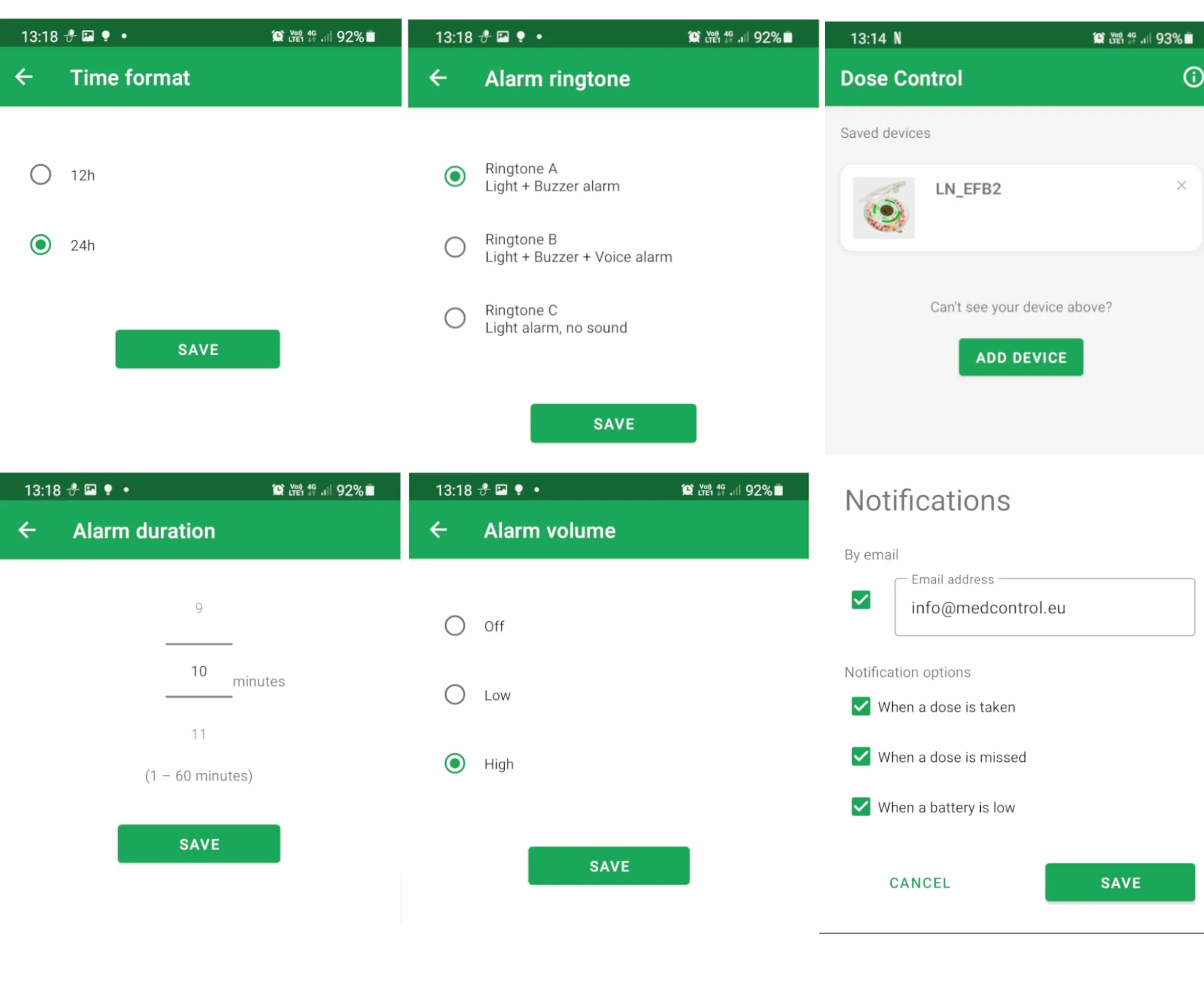 Inteligentny dozownik leków z ładowarką, monitorowany przez aplikację Android, przezroczysta pokrywka, angielskie pierścienie dawkowe, 9 alarmów, powiadomienia e-mail