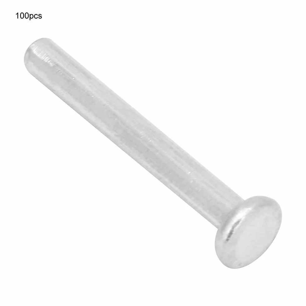 100 sztuk M2,5 * 18 / M2,5 * 20mm nity aluminiowe z łbem płaskim z łbem stożkowym (M2,5 * 18)