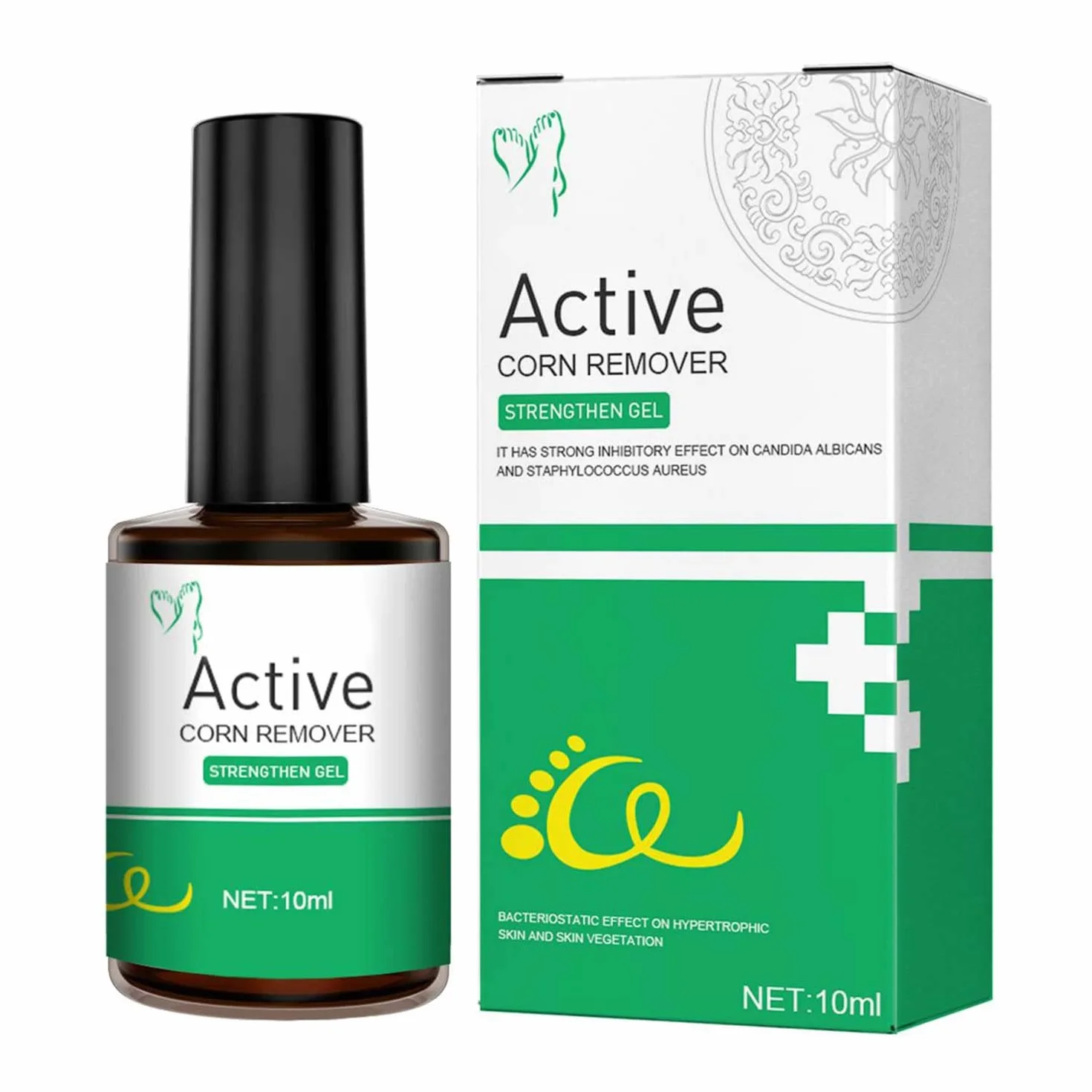 Active Corn Remover Strengthen Gel,Corn Remover Gel Extra Strength, Instant Blemish Removal Gel,Wart Remover Liquid,Corn Remover Liquid for Feet Toes Hands Care,Easy to Remove Calluses (1pcs)