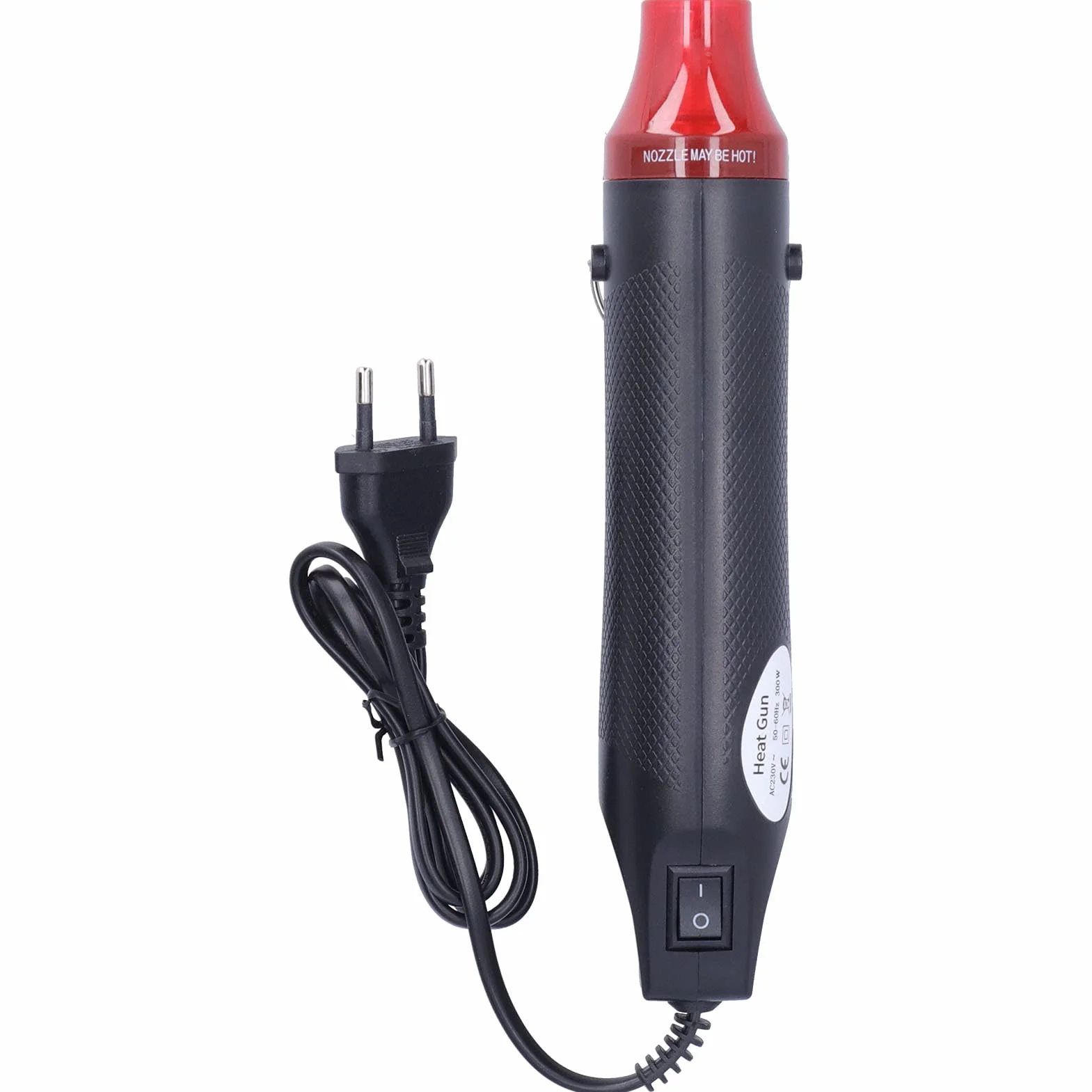 Przenośny pistolet na gorące powietrze, 200 ℃ 390 ℉ Mini opalarka Plastik ABS Zewnętrzne szerokie zastosowanie do projektów DIY(Norma europejska 230V)