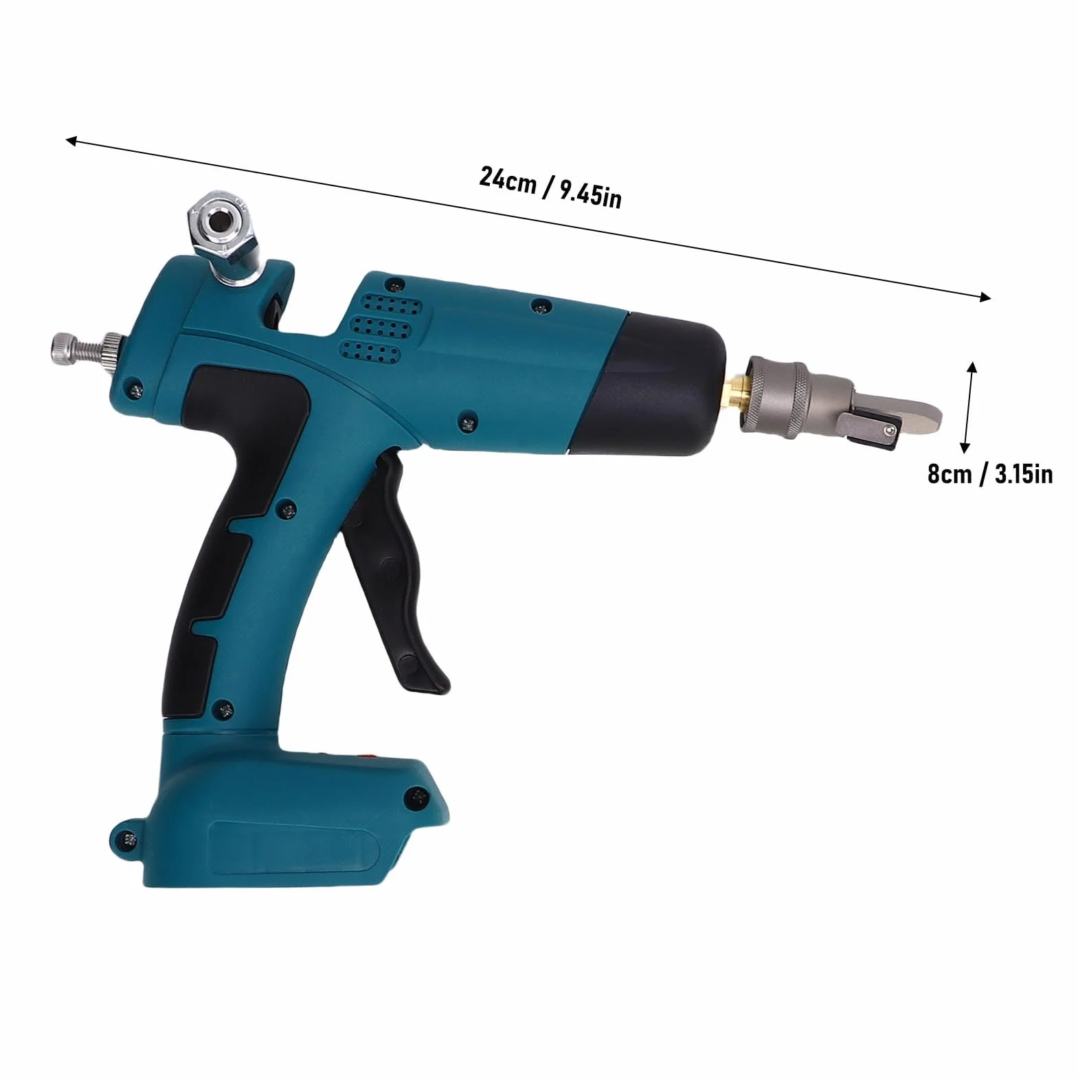 Garosa Pistolet do Klejenia Kabli światłowodowych FTTR, Bezprzewodowy Pistolet do Klejenia Kabli światłowodowych ABS, Maksymalna Temperatura 428°F, Podgrzewanie Wstępne od 6 8 minut. Kleje w