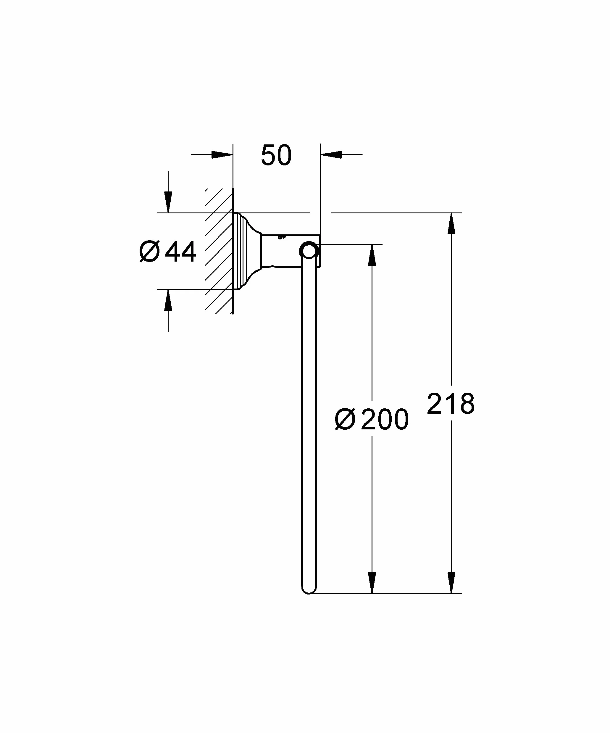 Grohe Essentials Authentic 40655001 wieszak na ręczniki, 1 sztuka, chrom, 40655001