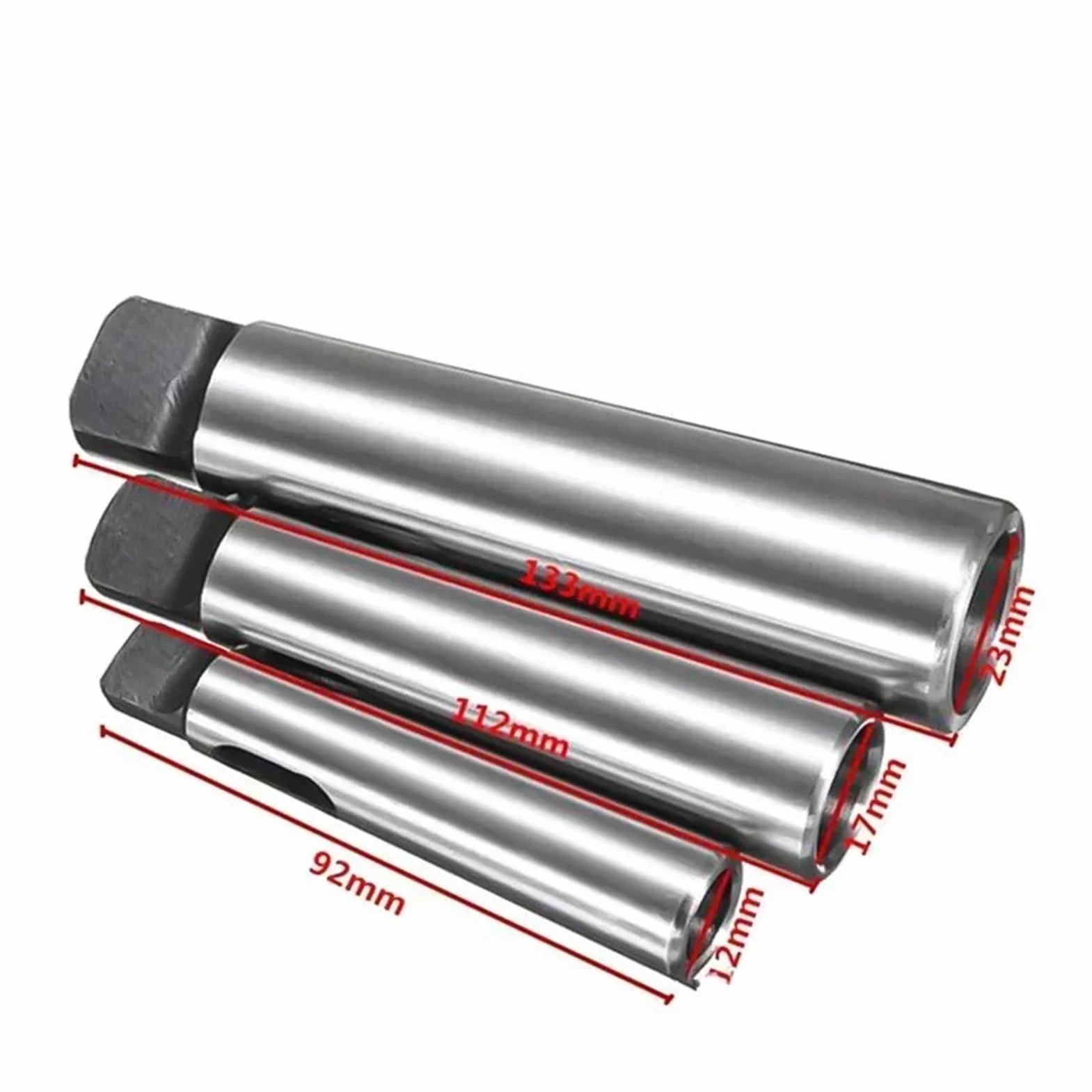Morse'a tuleja redukcyjna MT1, MT2, MT3, MT4, MT5, trzpień tulejki wiertniczej, adapter stożkowy Morse'a, tuleja redukcyjna do uchwytu narzędziowego z tuleją stożkową Morse'a, 1 sztuka (MT5-MT2)