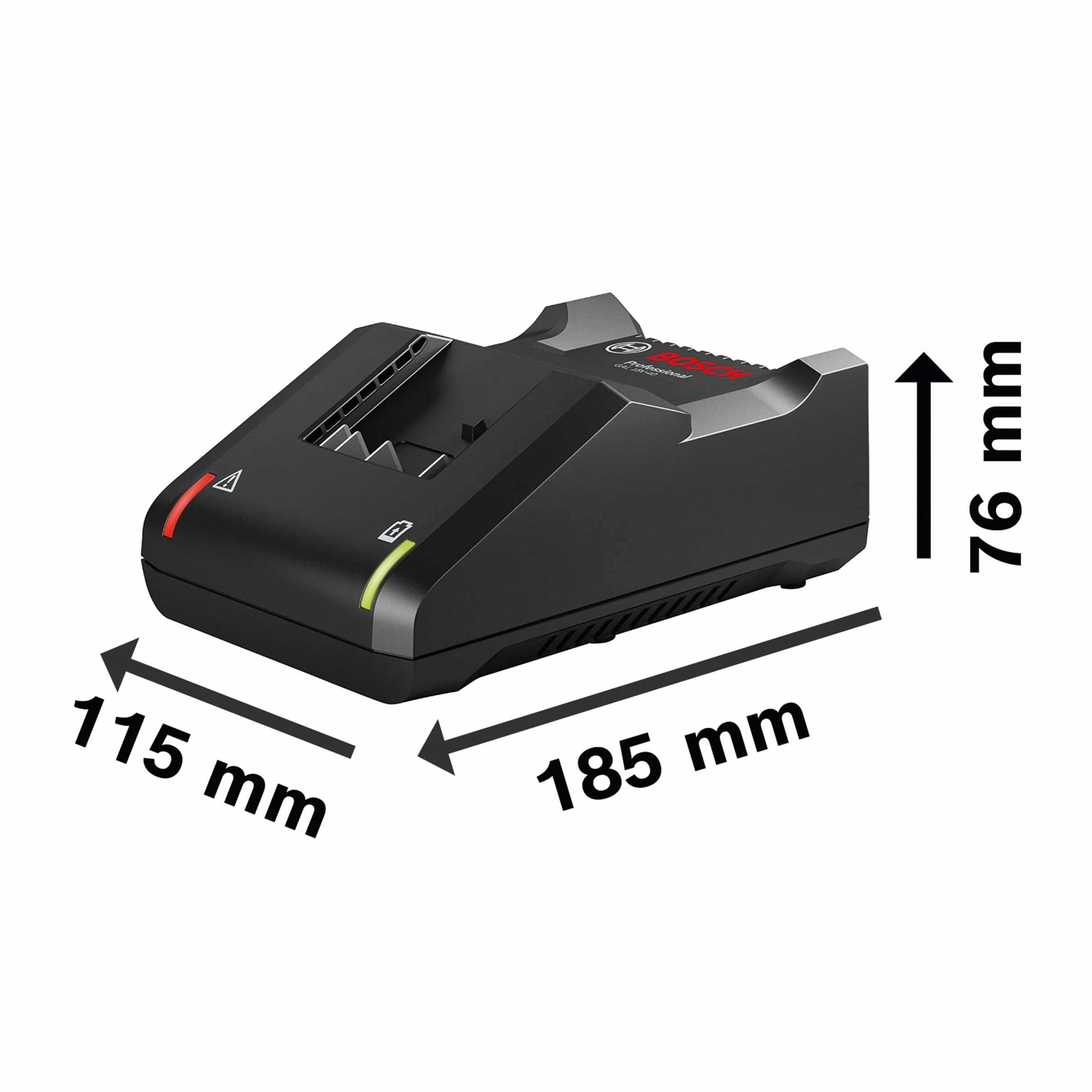 Bosch Professional system 18V: szybka ładowarka GAL 18V-40 (bez akumulatora, opakowanie kartonowe)