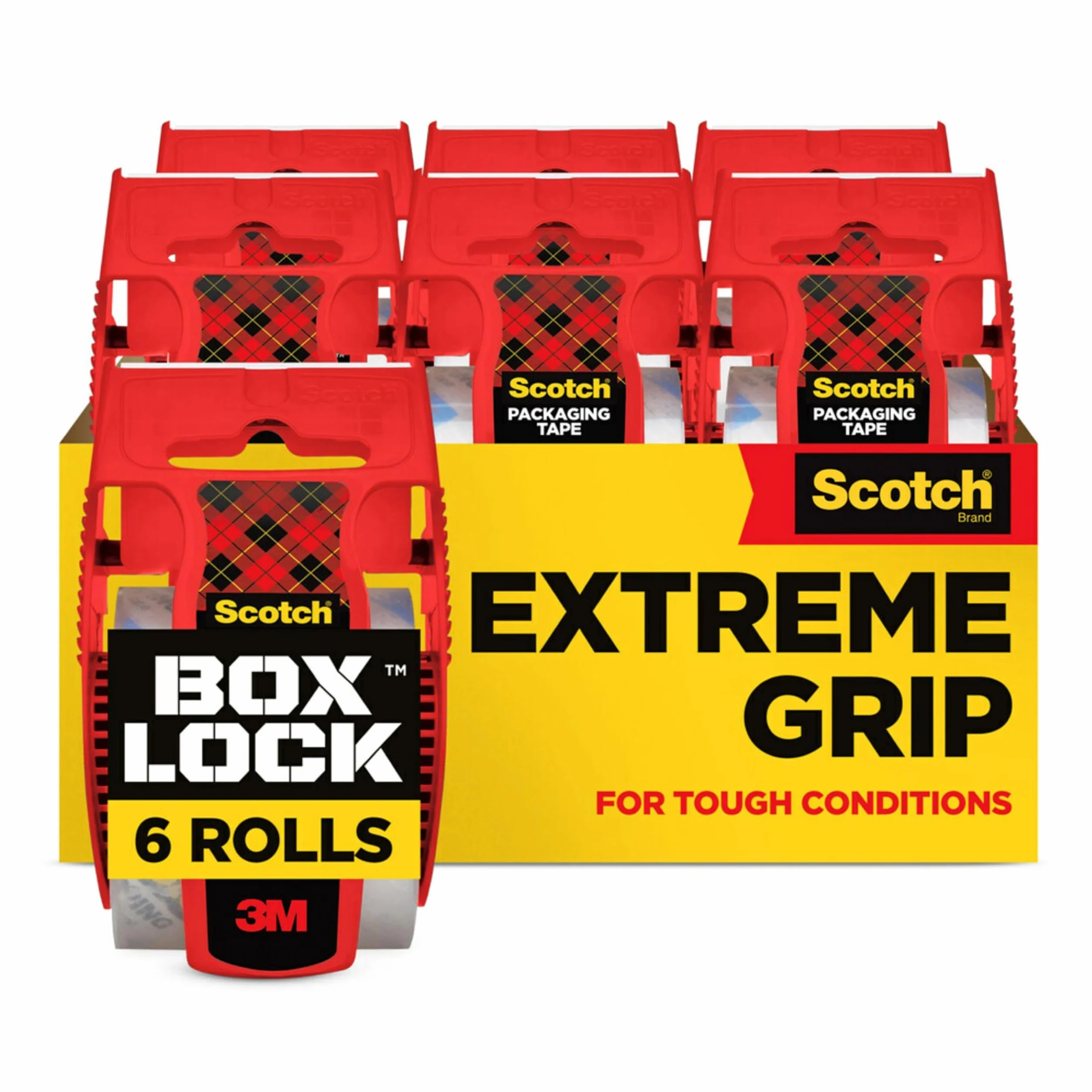Scotch Box Lock taśma pakowa 48 mm x 20,3 m 6 rolek z dozownikami