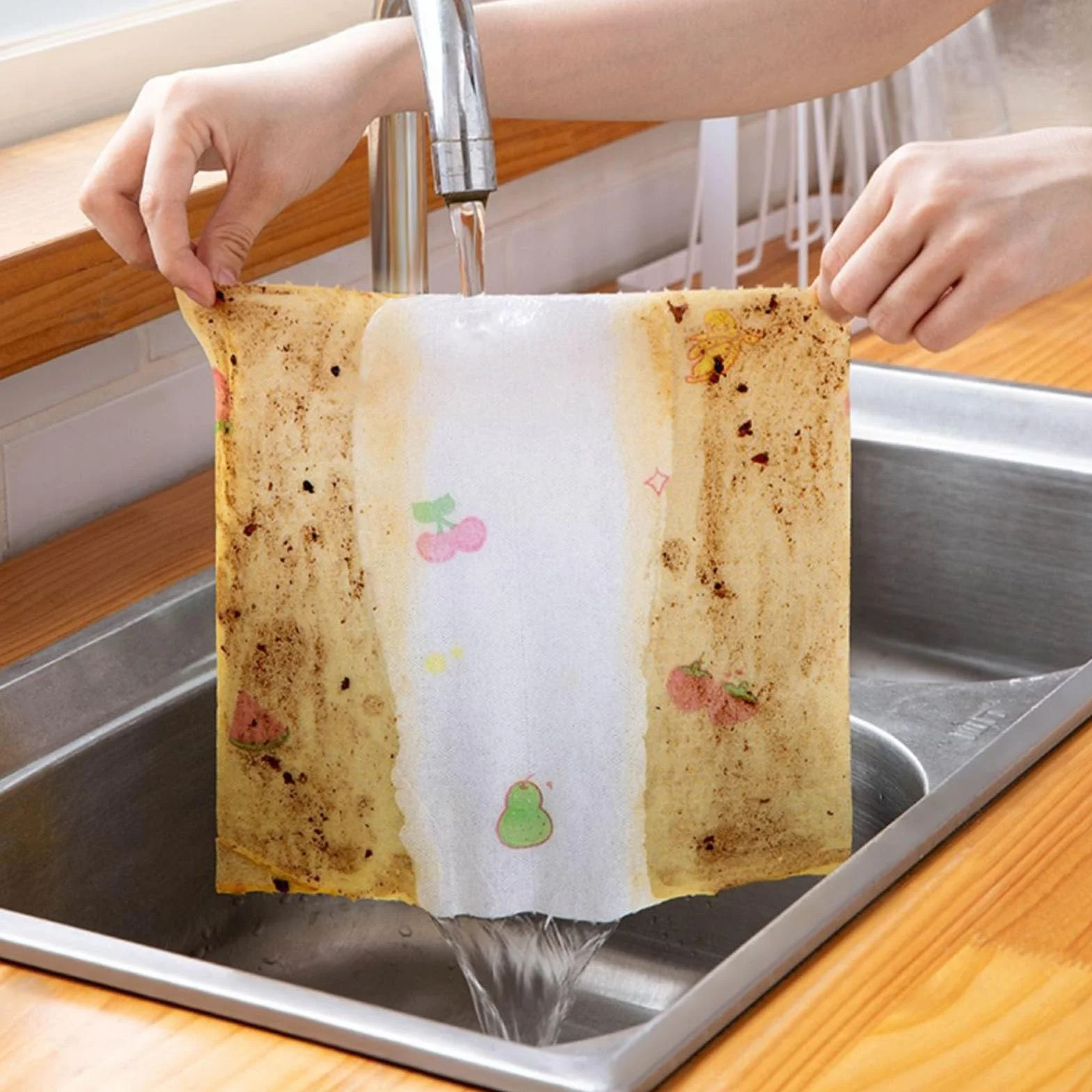 Ręczniki Papierowe Kuchenne, Ręczniki Papierowe z Recyklingu na Mokro, Jednorazowe Ręczniki Papierowe Kuchenne, Wygodne, Praktyczne, Wielofunkcyjne Rolki Ręczników Papierowych do
