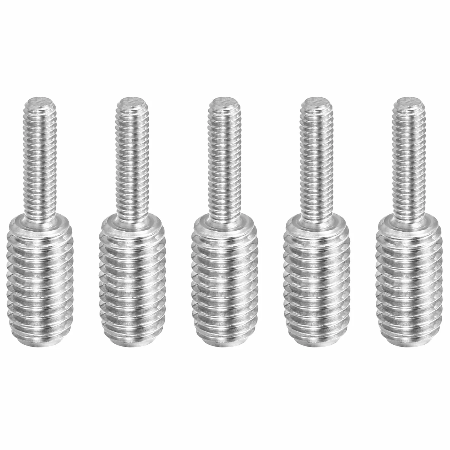 PATIKIL M4 x M8 x 30 śruba z podwójnym końcem gwintowanym, 5 szt. 304 ze stali nierdzewnej adapter redukcyjny do sprzętu meblowego, długość 30 mm