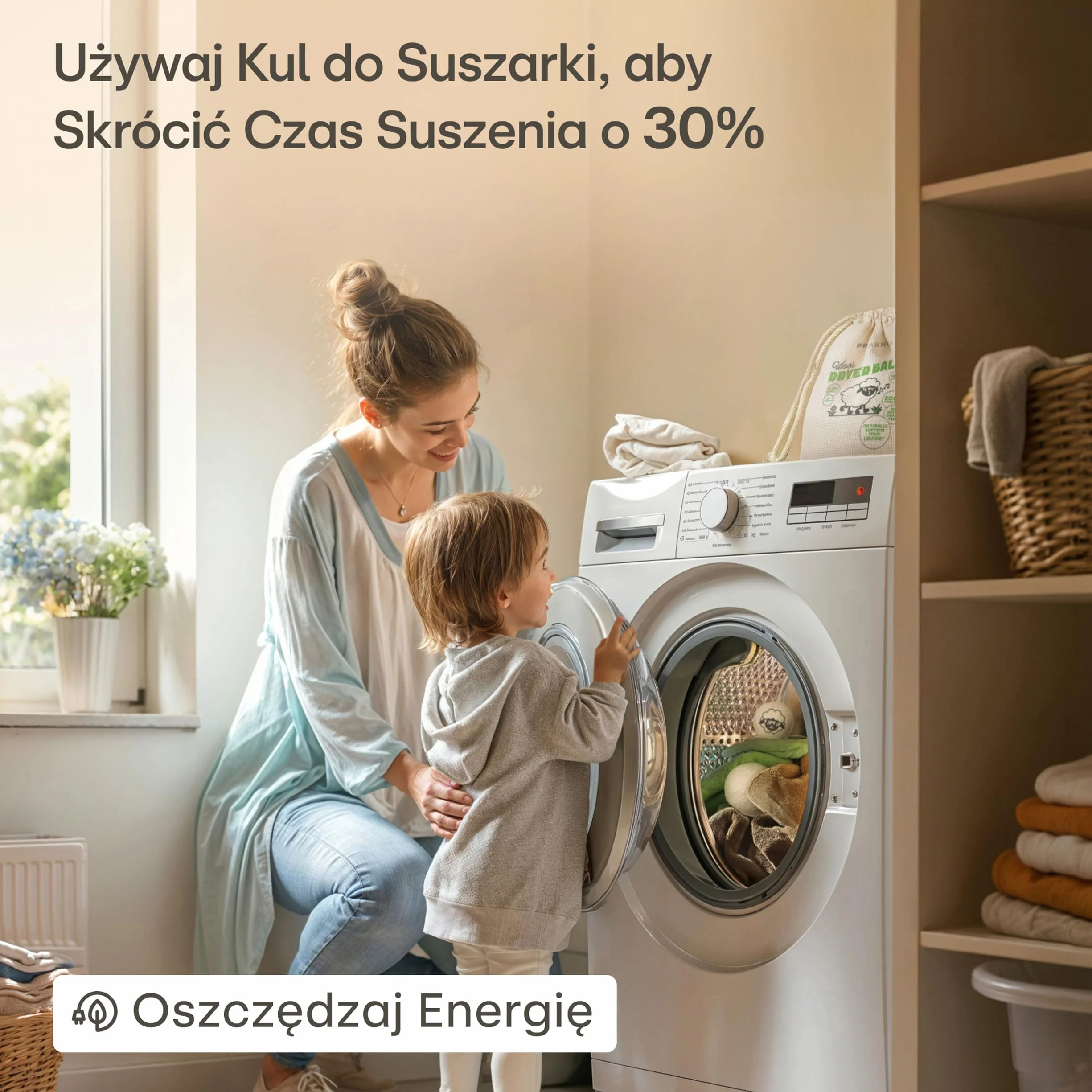 6 Kulki do Suszarki Bębnowej - 100% Organiczna Wełna Owcza - Kulki do Suszenia dla 𝗠𝗶ę𝗸𝗸𝗶𝗲𝗴𝗼 𝗣𝗿𝗮𝗻𝗶𝗮 i Krótkiego Czasu Suszenia- Idealne na Puch