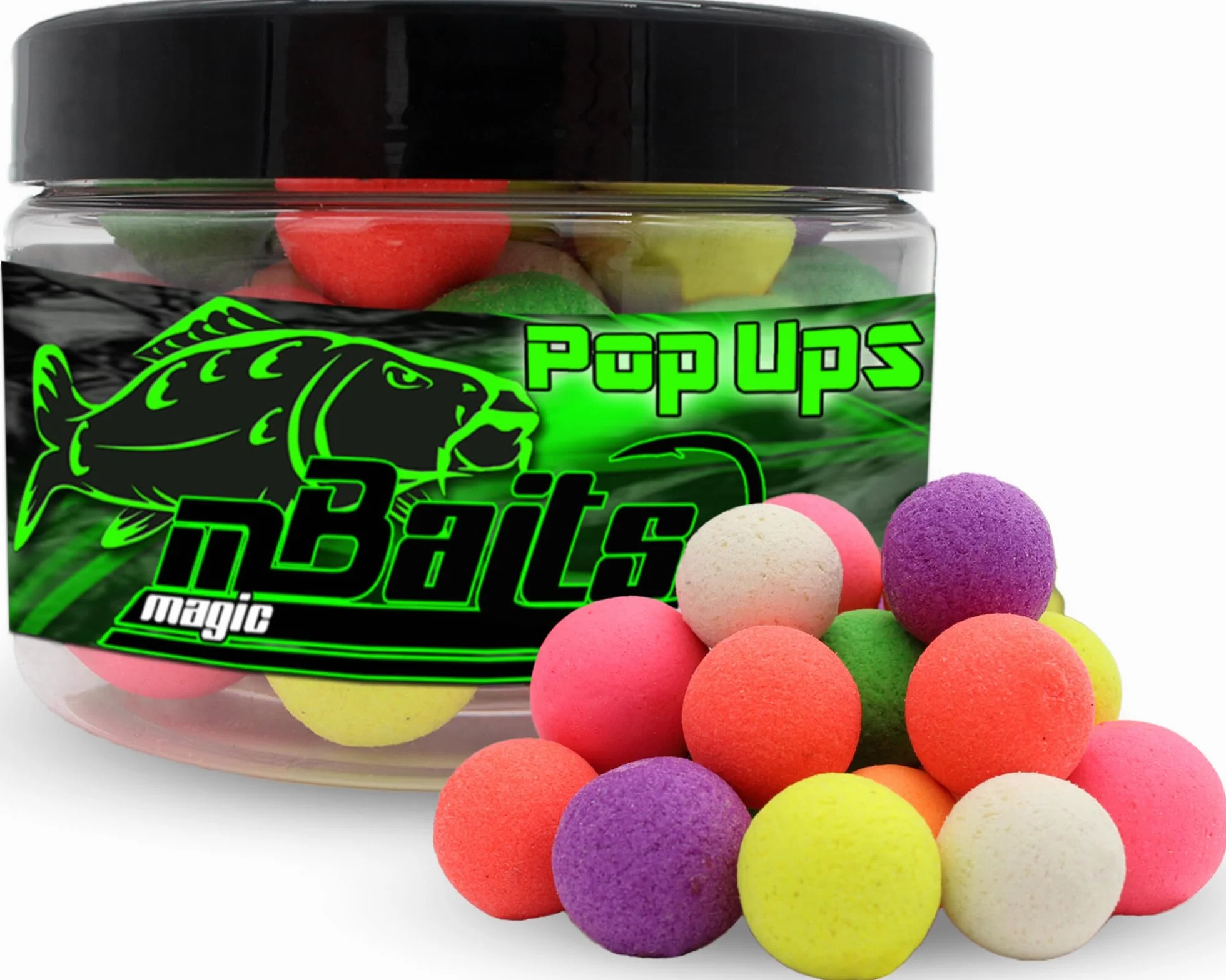 Magic Baits Fluo Pop Ups Color Mix Boilies Carp Bait Karp Wędkowanie Pop Up