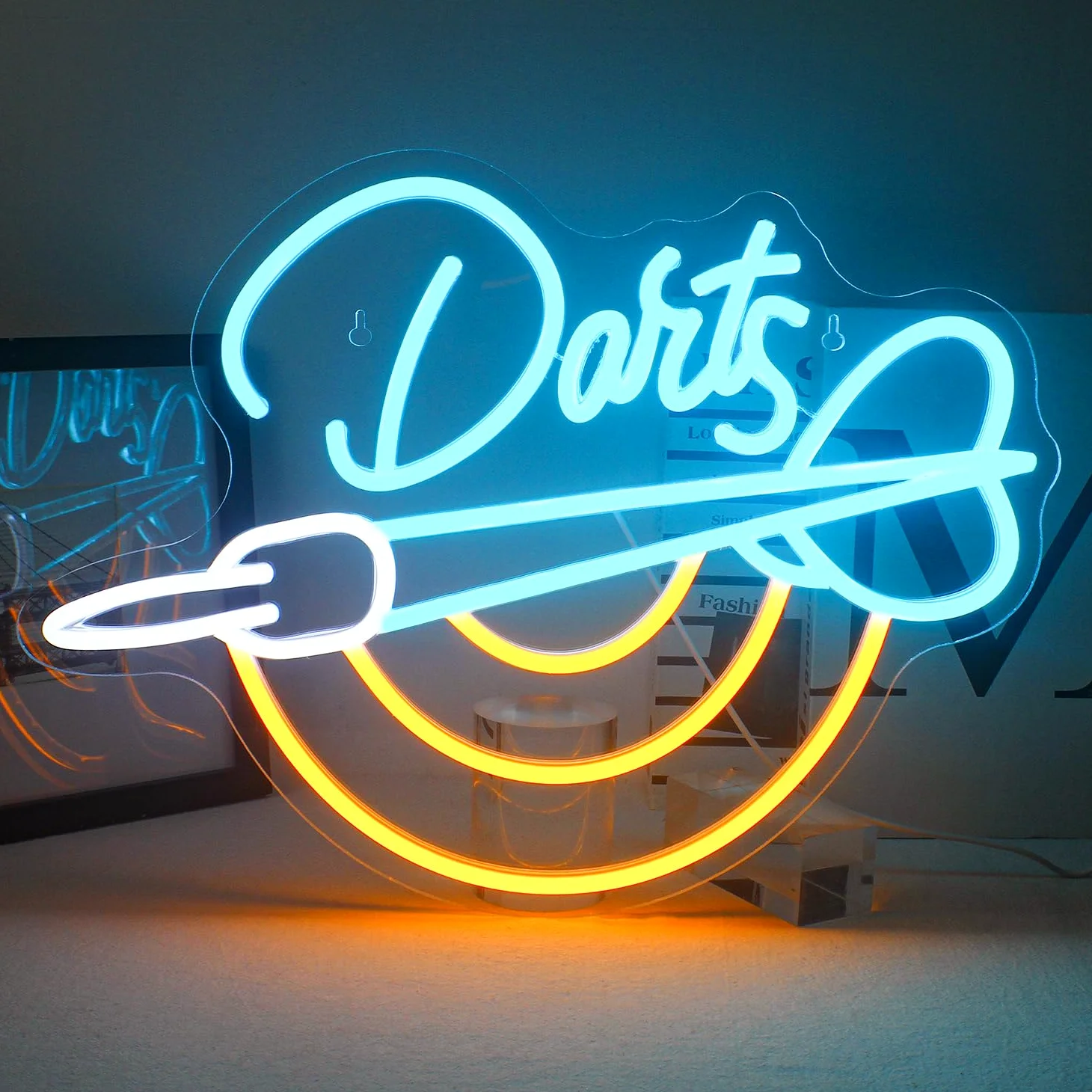 Horseneon Dart Neonowy szyld, Darts Bar Led szyld, Dartowa tarcza reklamowa na ścianę, neonowe szyłd LED do gry, neonowy szyłd do gier do gry w pokoju, pubu, domu, baru, klubu, kryjówki dla mężczyzn