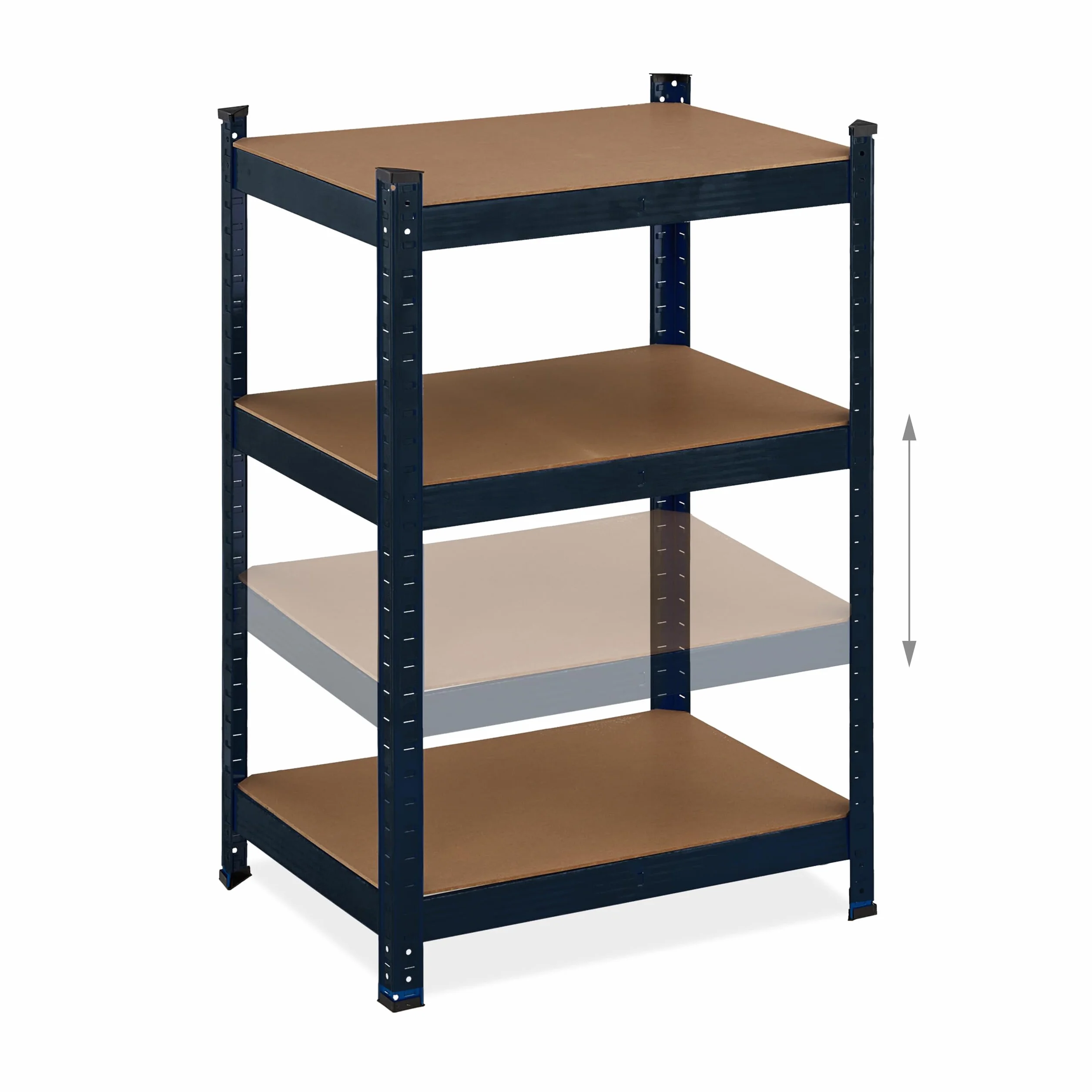 Relaxdays Regał magazynowy stalowy 180x60x45 cm 500 kg 5 poziomów czarny