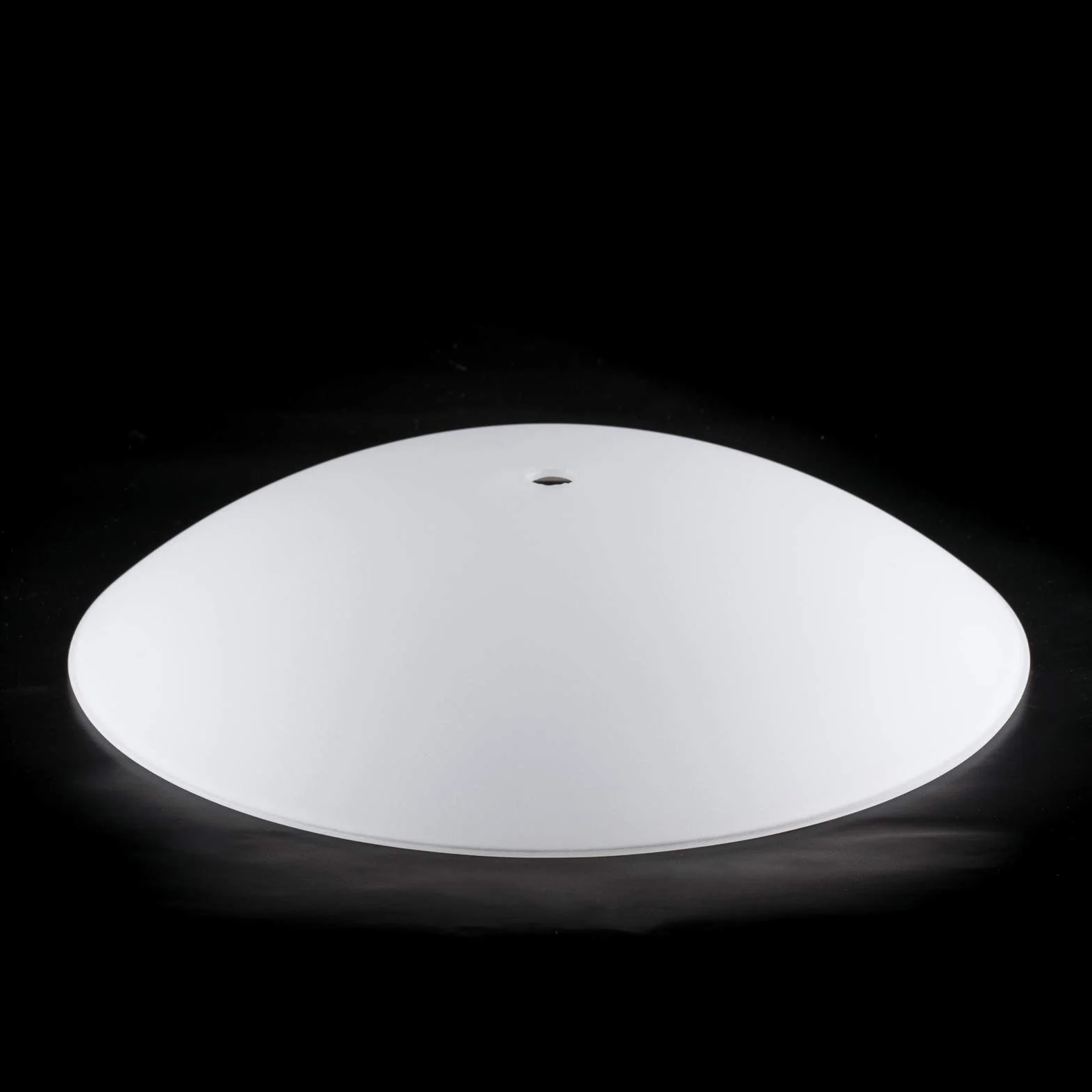 ORION LIGHTSTYLE Szkło z otworem 12 mm szkło zapasowe 22-30 cm szkło klosz biały skorupa otwór środkowy (Ø 300 mm)