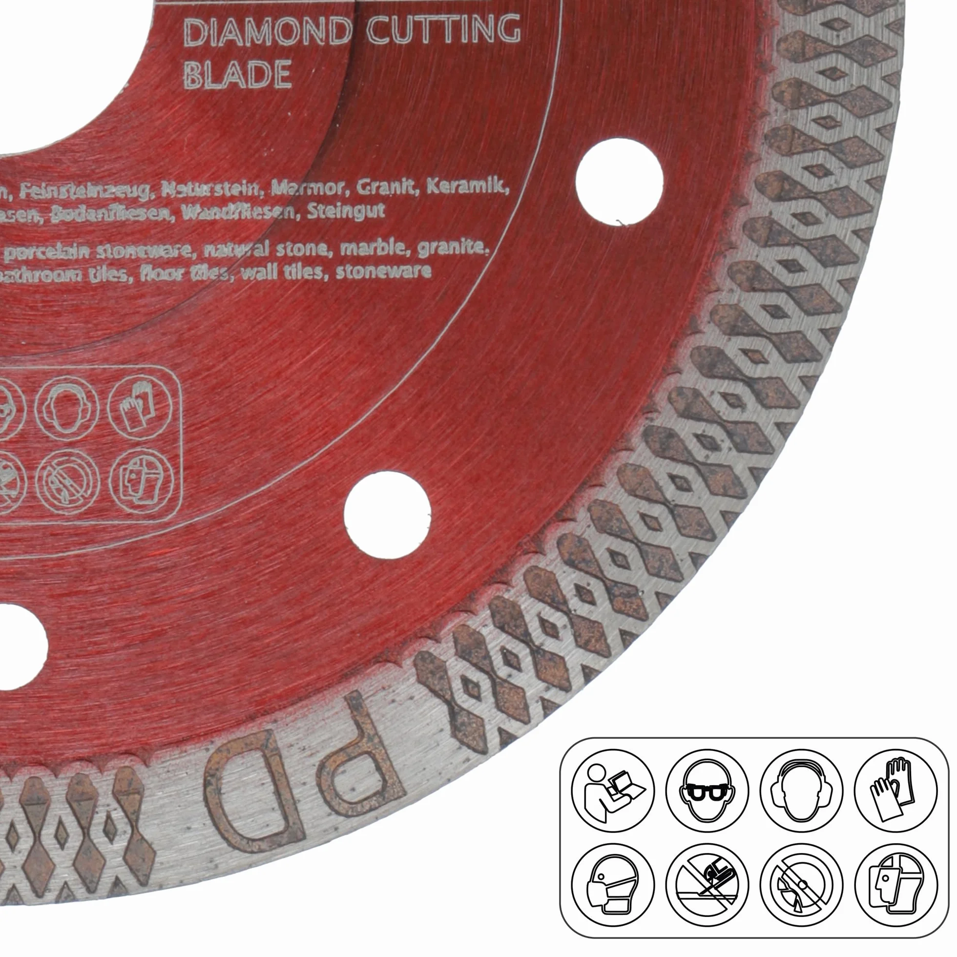 PRODIAMANT® F993 Diamentowa tarcza do płytek [125 mm x 22,23 mm] – Tarcza tnąca do płytek, gresu, marmuru i kamienia naturalnego – Bardzo cienka tarcza diamentowa – Do szlifierek kątowych M14