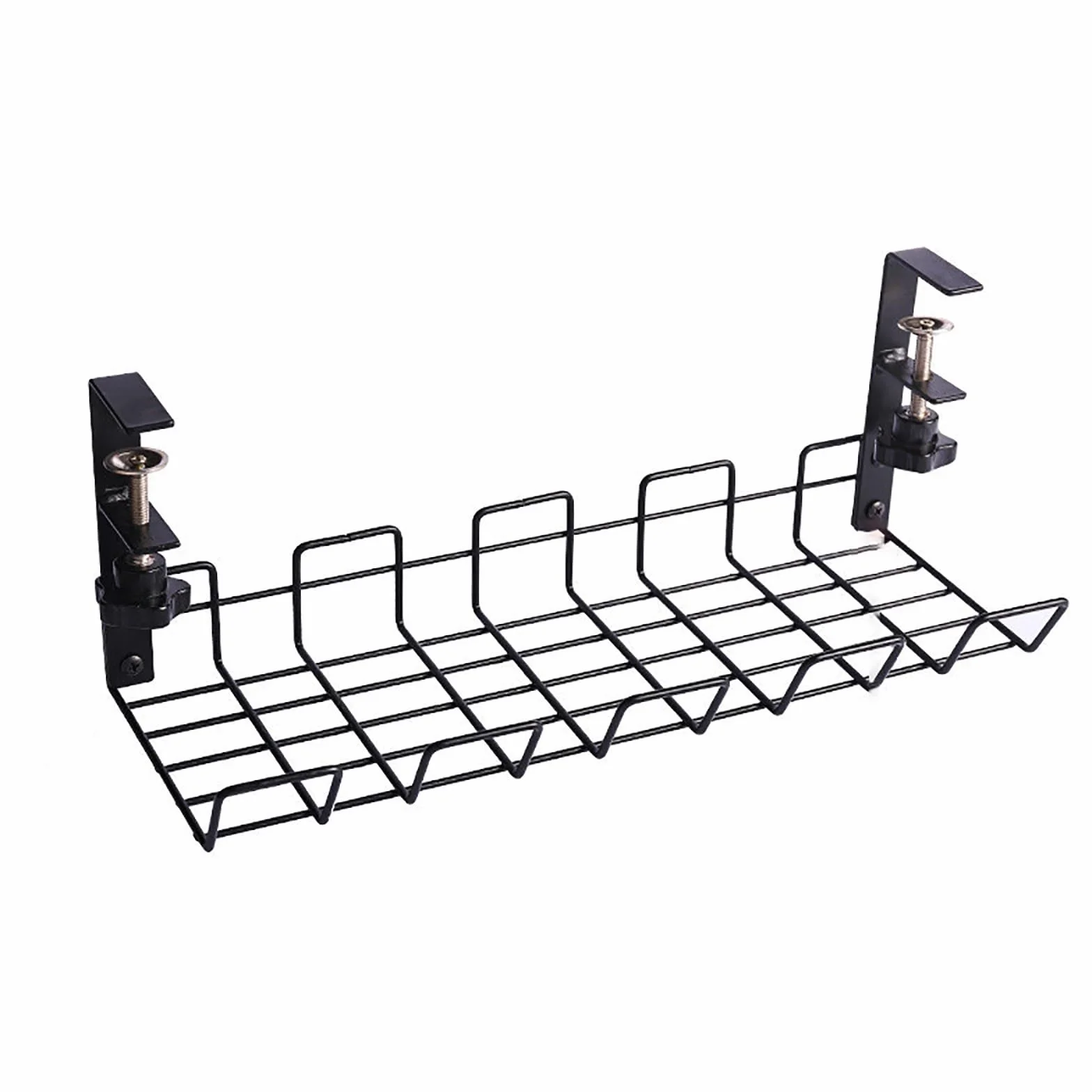 Taca do zarządzania kablami pod stołem półka biurowa organizer na kable wisząca półka organizer pod biurkiem organizer na kable