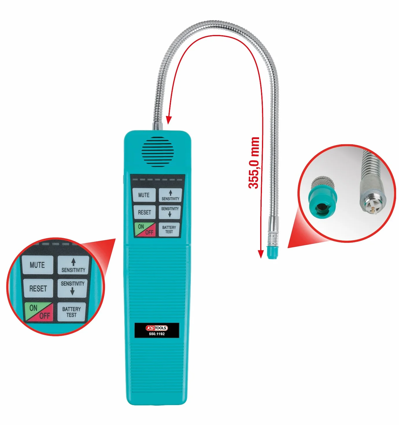 KS Tools 550.1192 Wykrywacz wycieku z układu klimatyzacji