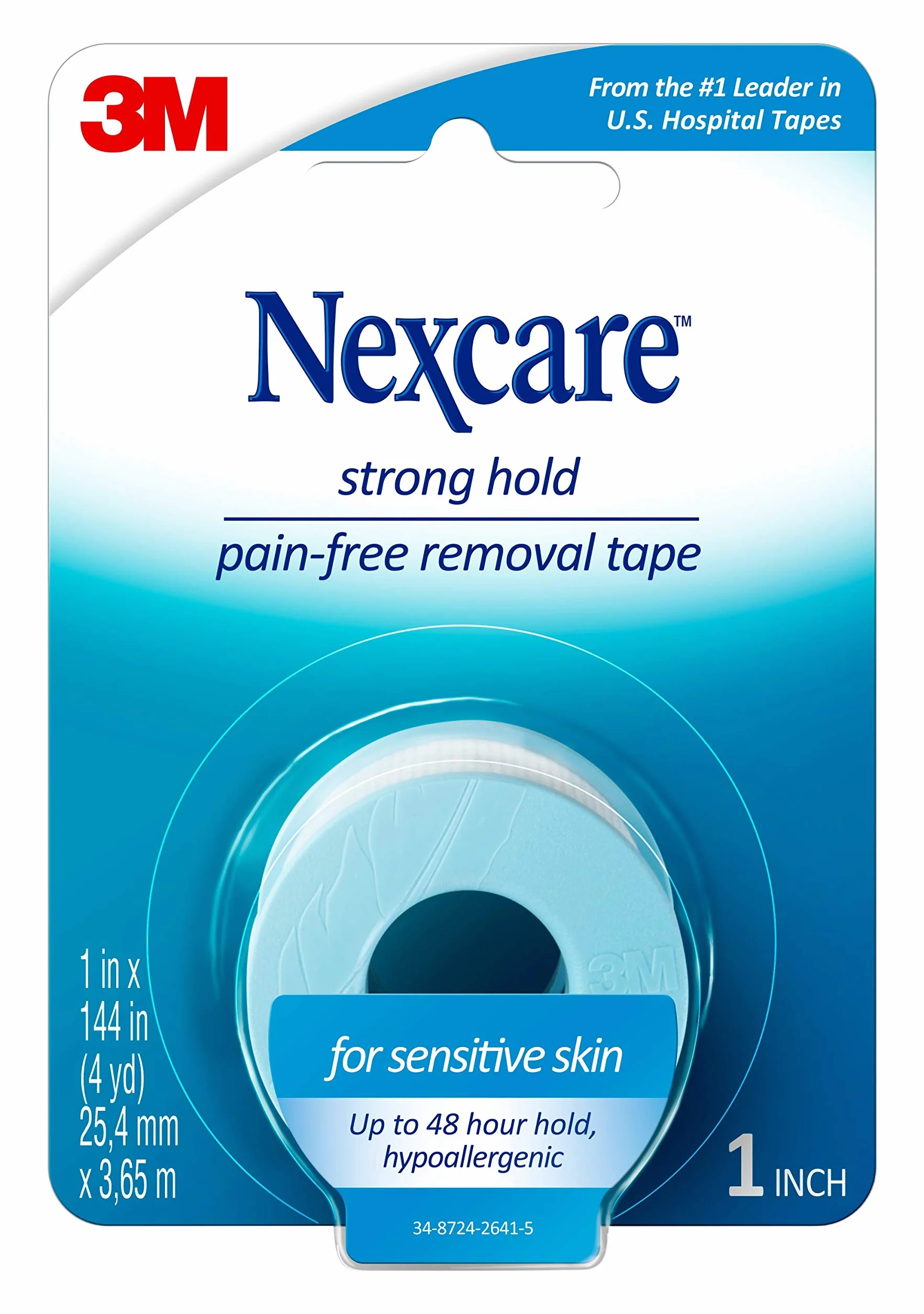 Nexcare Mocny plaster do bezbolesnego usuwania, 2,5 x 360 cm, rolka