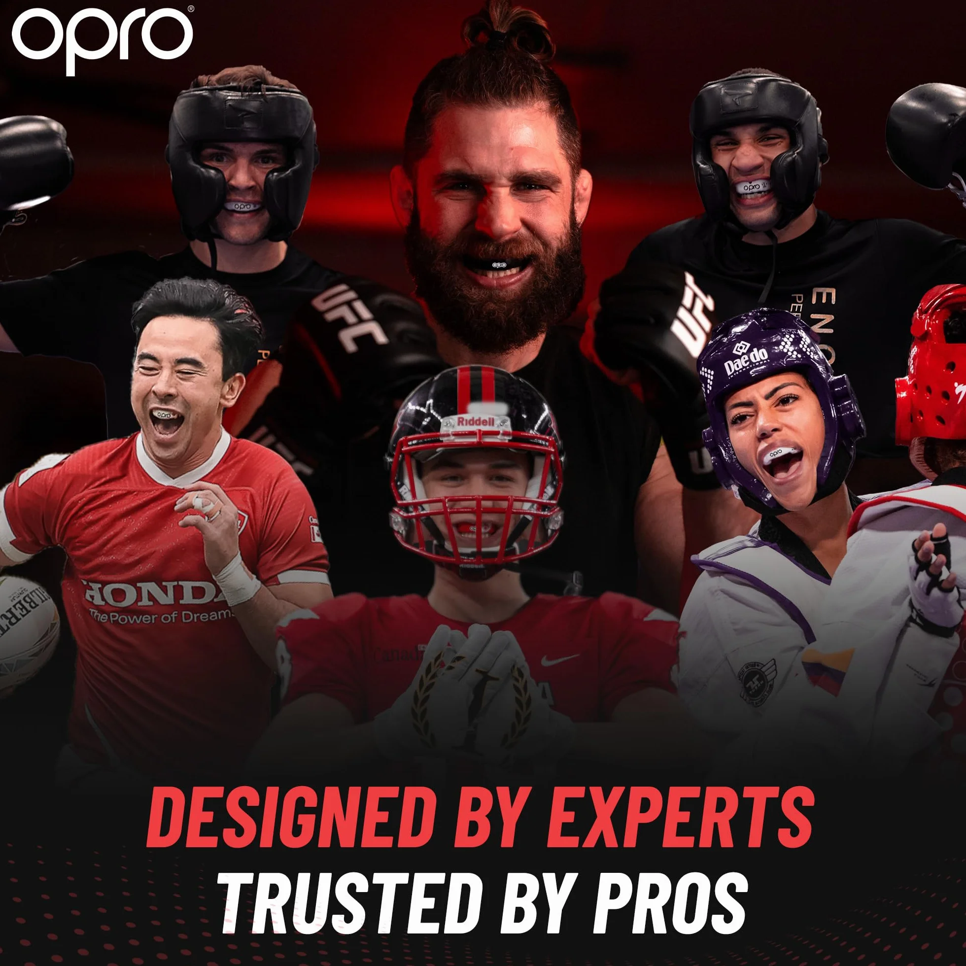 Opro Nowy ochraniacz na zęby Gold Level do aparatów ortodontycznych, sportowy ochraniacz na usta dla dorosłych, z rewolucyjną technologią dopasowania do boksu, lacrosse'a, MMA, sztuk walki, hokeja i