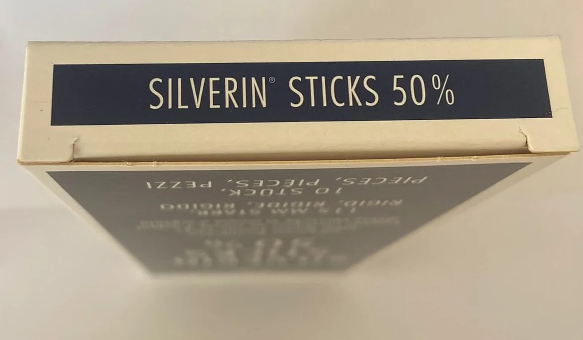 SILVERIN Pisaki z azotanem srebra 50% 115 mm 10 szt. usuwanie brodawek