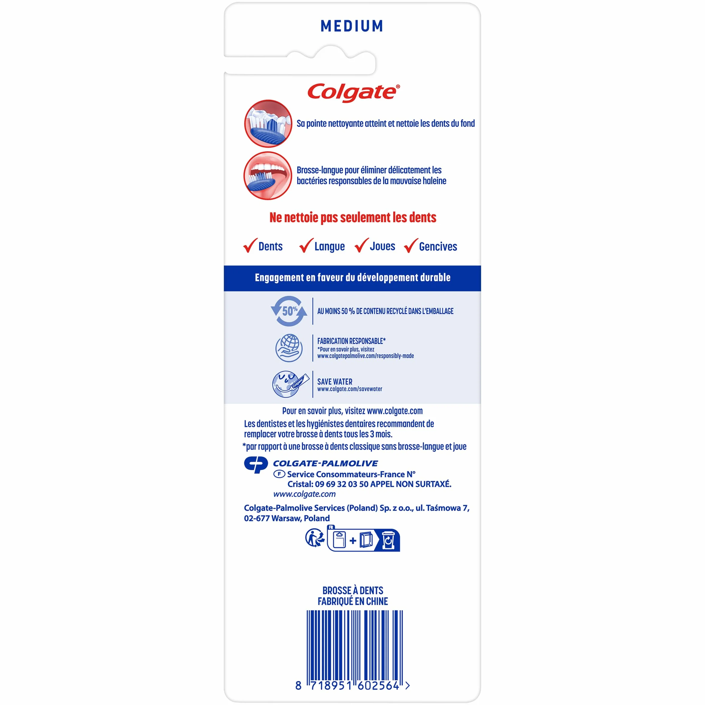 Colgate Colgate multi action medium x4 - opakowanie 4 sztuki