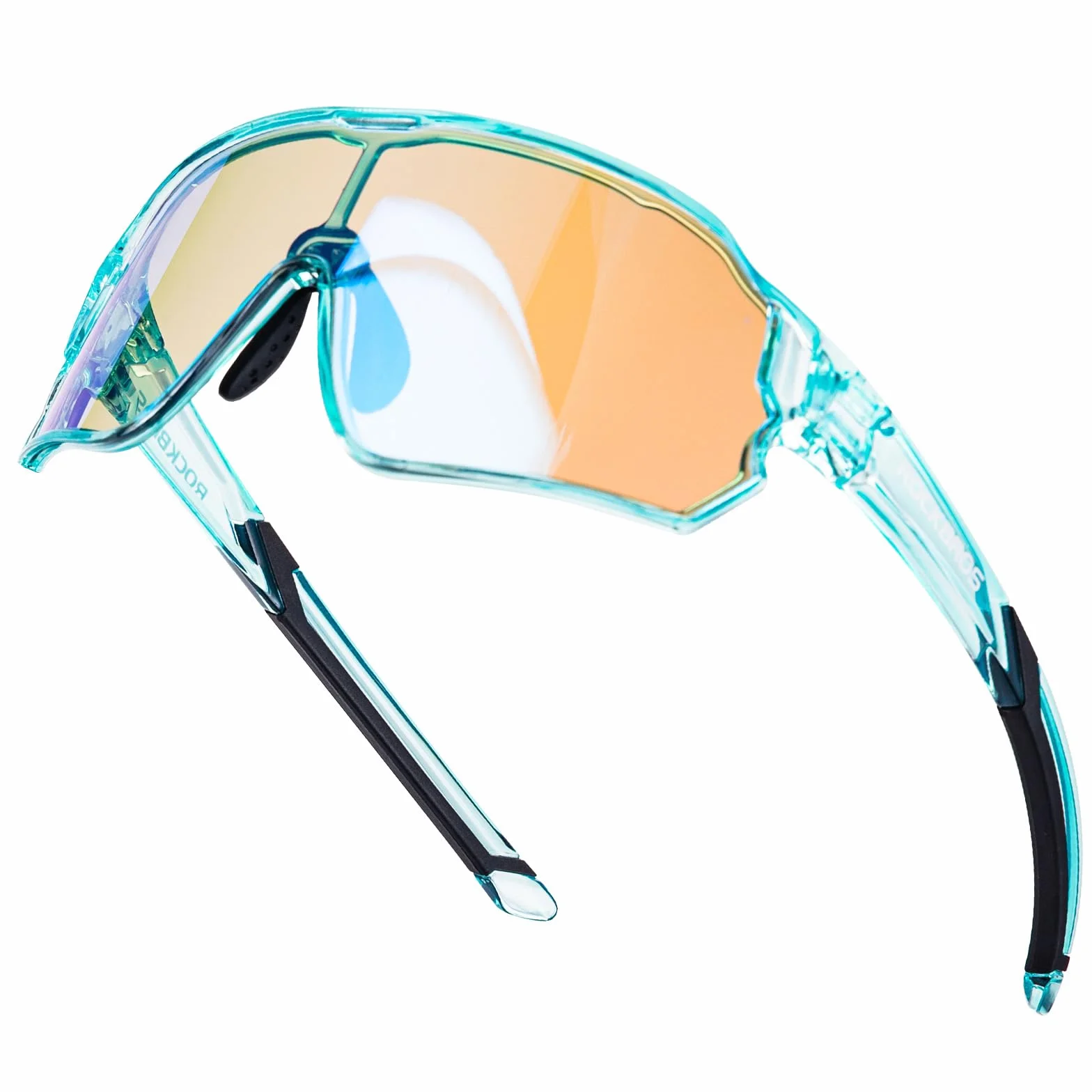 ROCKBROS Samoprzyciemniające Się Okulary Rowerowe Sportowe Młodzieżowe Przeciwsłoneczne Dziecięce Ochrona UV400 4 Kolory z Ramką TR90