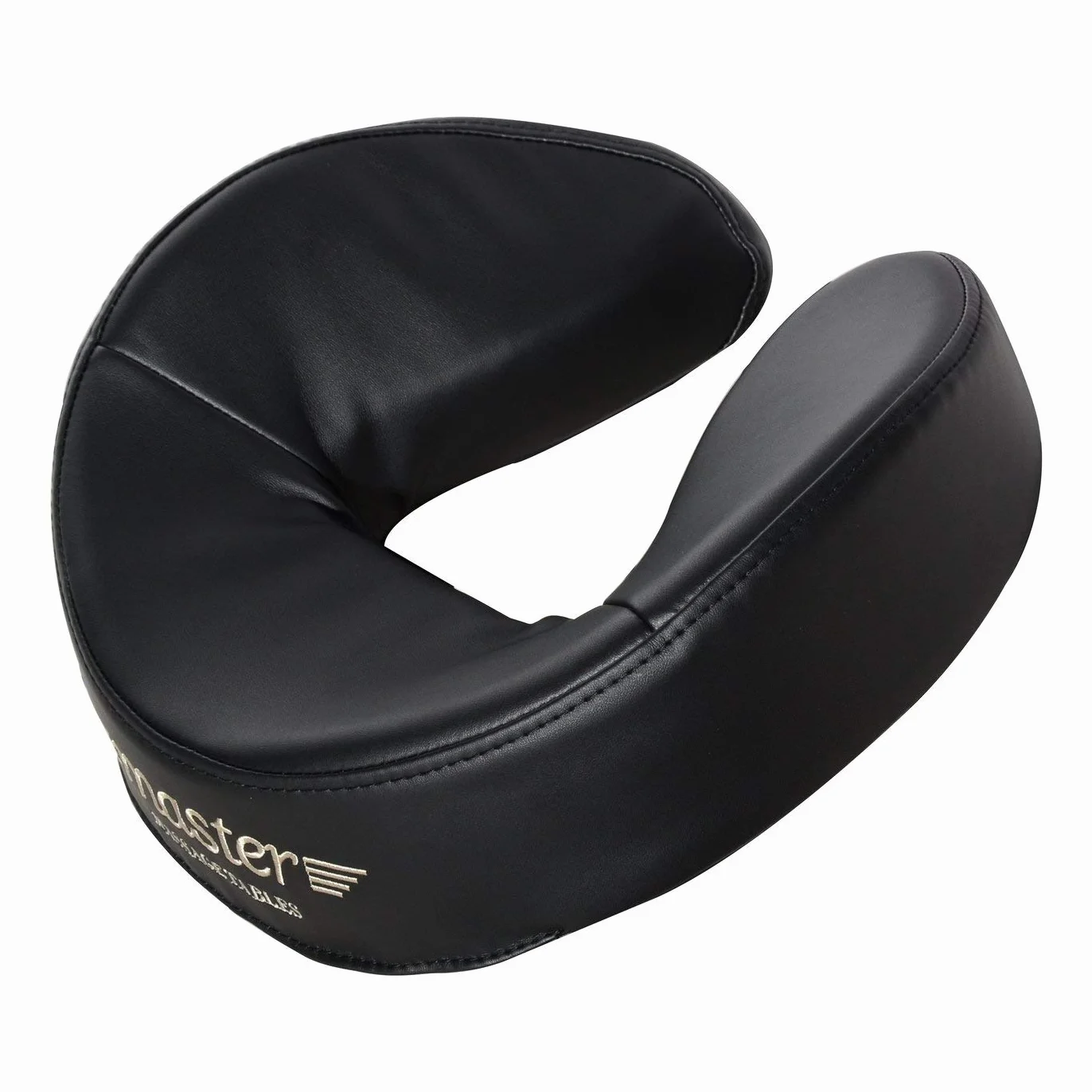 Master Massage Uniwersalna, ultra pluszowa, ergonomiczna poduszka pod głowę, poduszka na twarz do mobilnego stołu do masażu, czarna, średnia