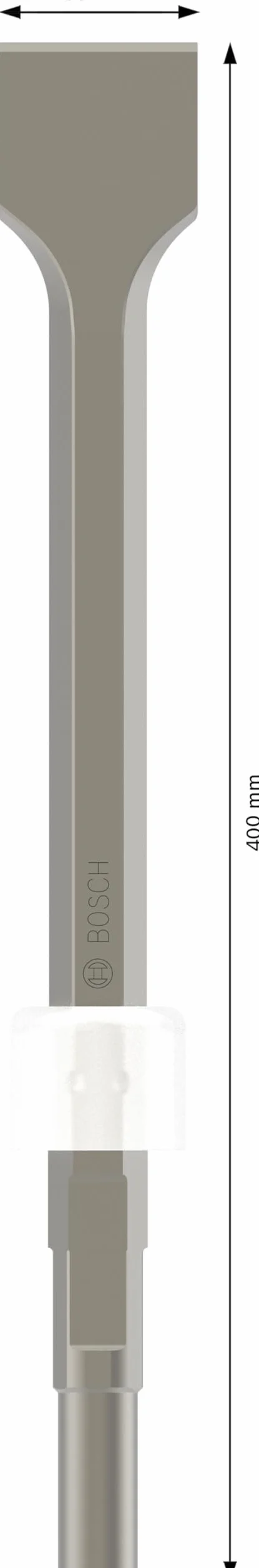 Bosch Profesional Dłuto łopatkowe z chwytem sześciokątnym i toczonym kołnierzem 400 x 50 mm