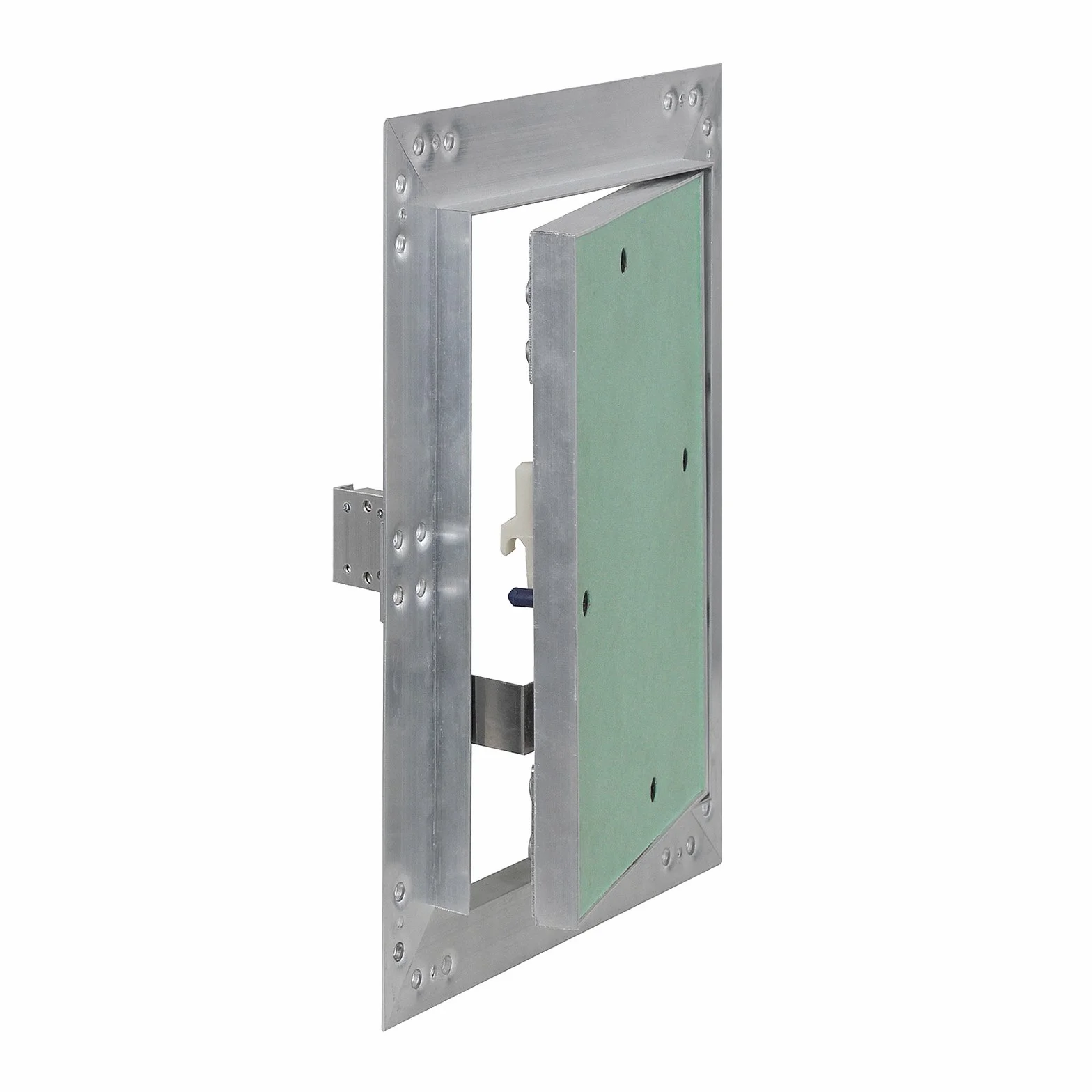 Wiltec Drzwiczki rewizyjne aluminiowe 30x60 cm pod płytki z wkładem gk 12,5 mm, klapa rewizyjna do suchej zabudowy ze stabilną ramą pod spoinowanie