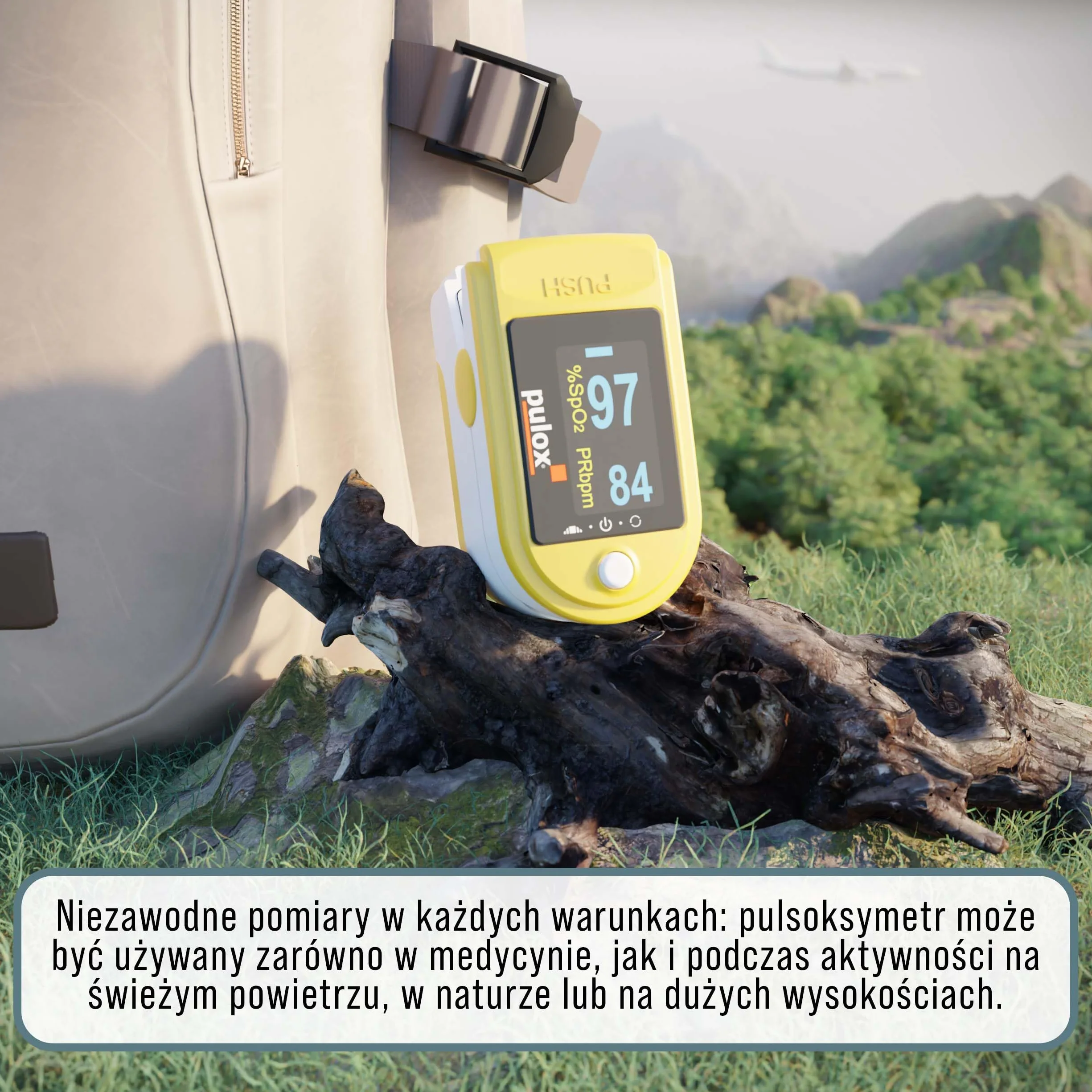Pulsoksymetr Pulox PO-200 Set z akcesoriami - Monitor do pomiaru pulsu, nasycenia tlenem i wskaźnika perfuzji na palcu