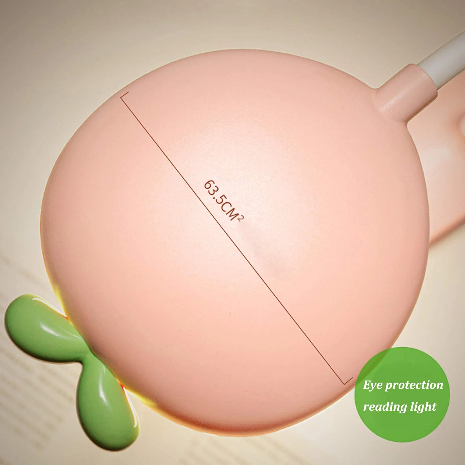 HKLY Lampka zaciskowa do łóżka dla dzieci, lampka do czytania, 42 diody LED, 360°, elastyczna, dotykowa, z przełącznikiem, 3 kolory, 5 ustawień jasności, ładowana USB, różowa