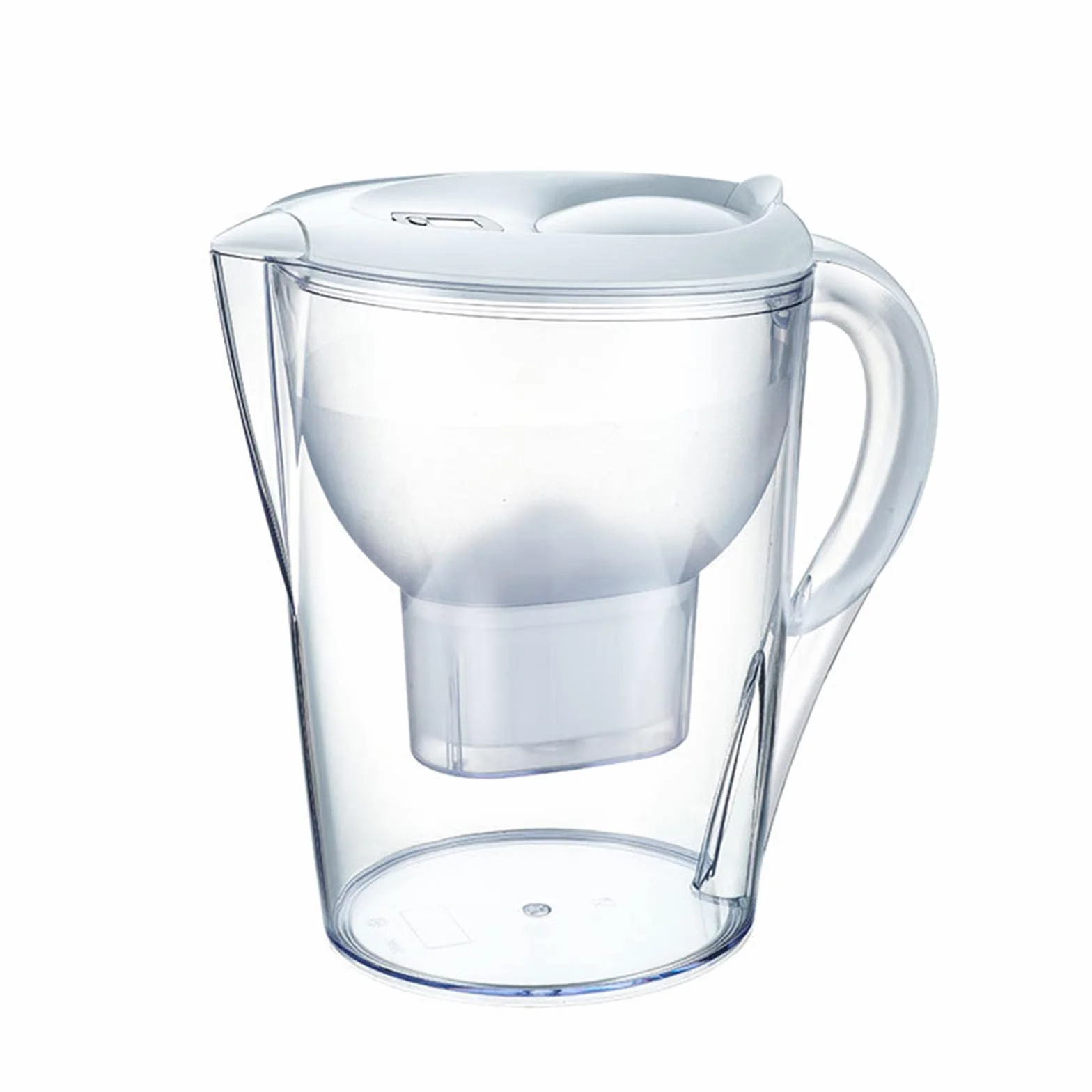 Dzbanek do filtrowania wody na lodówkę, dzbanek filtrujący do wody 3,5 l, filtry do wody, redukcja mikroplastyczna, chlor, zanieczyszczenia wapienne, wkład chłodzący wodą, B