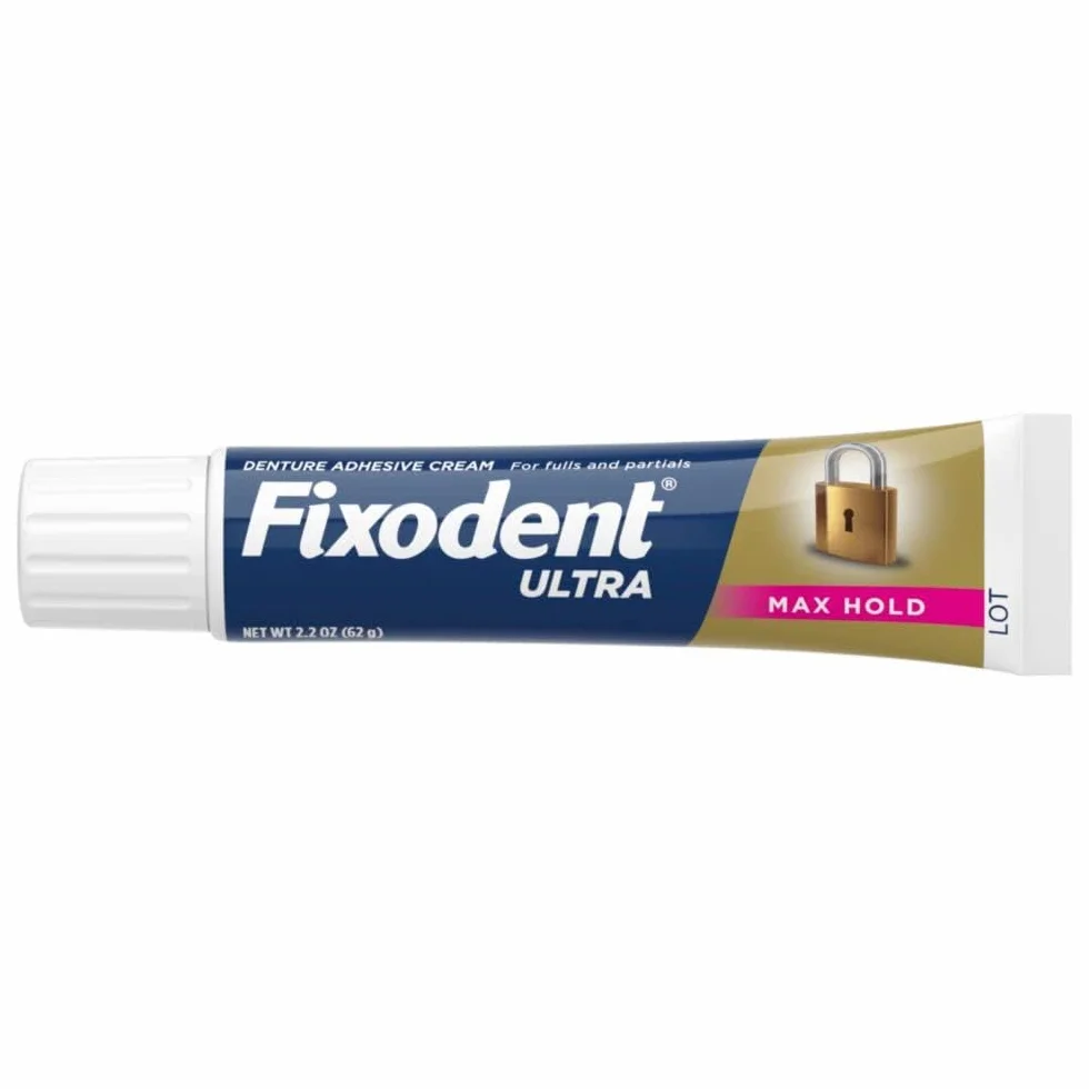 Fixodent Ultra Max Hold dentystyczny klej do zębów, 62,4 g, opakowanie 3 szt