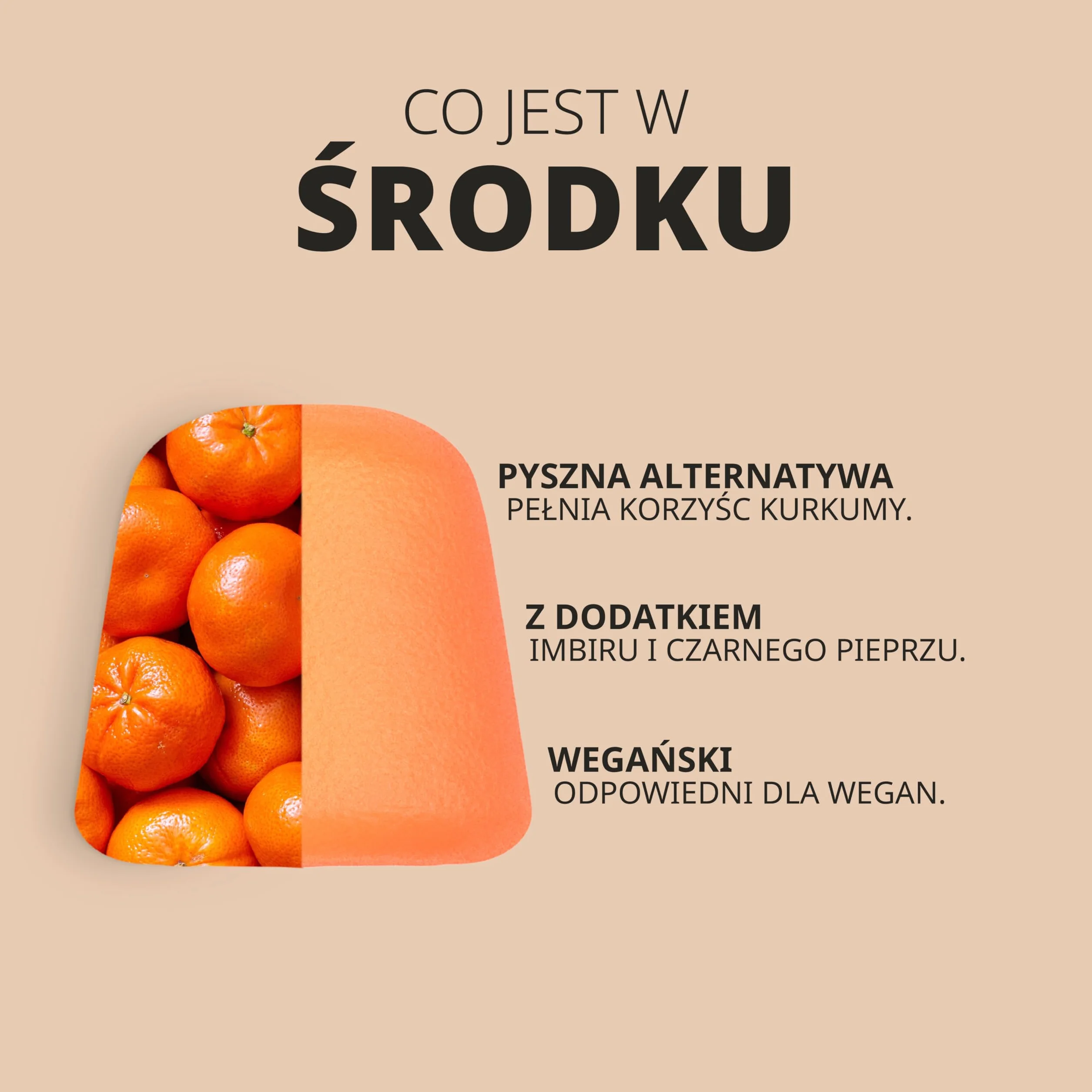 Kurkuma z Imbirem i Pipeprzem Żelki 3216mg | Pyszny Naturalny Smak Pomarańczy | Suplement z Kurkuminą o Wysokiej Mocy | 60 Wegańskich Żelków | marki Horbaach