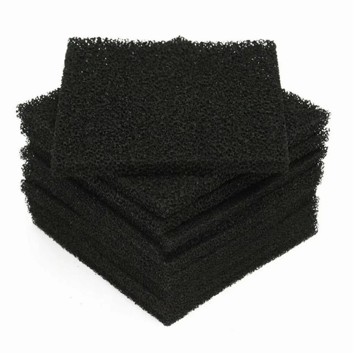 Zestaw filtrów z węglem aktywnym 130 x 130 x 10 mm - 10 sztuk, pianka poliuretanowa, zamiennik do odkurzacza dymu 493-1, FA-400, ZD-153, JH50 | filtr lutowniczy