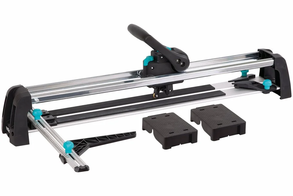 wolfcraft Maszynka do cięcia płytek TC 670 „Expert” I 5555000 I Maszynka do cięcia dużych płytek - jednokrotne ustawienie i cięcie seryjnie oraz idealne efekty