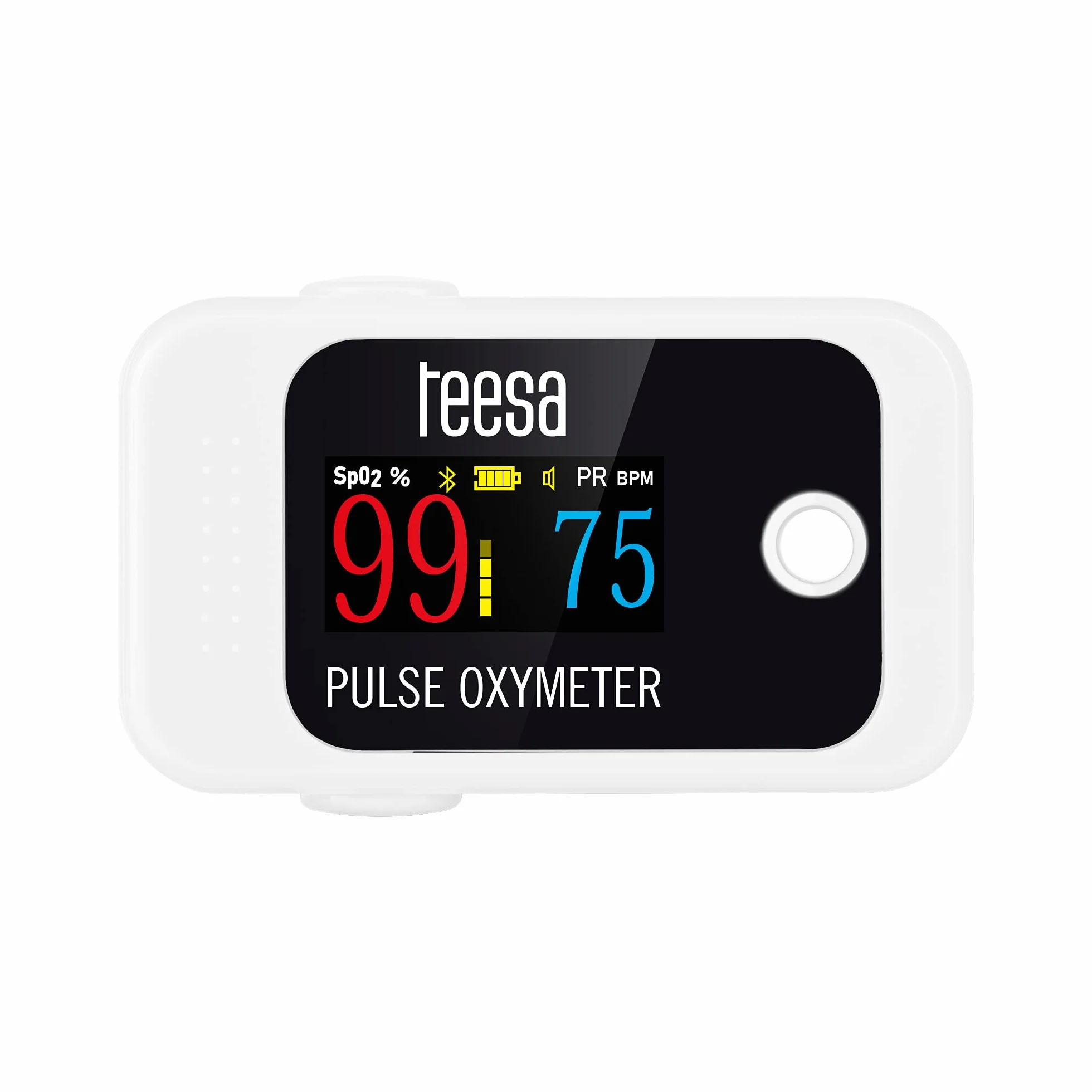 Teesa Pulsoksymetr Napalcowy Bluetooth PX70 TSA8071 Saturacja Mierzenie Tętna
