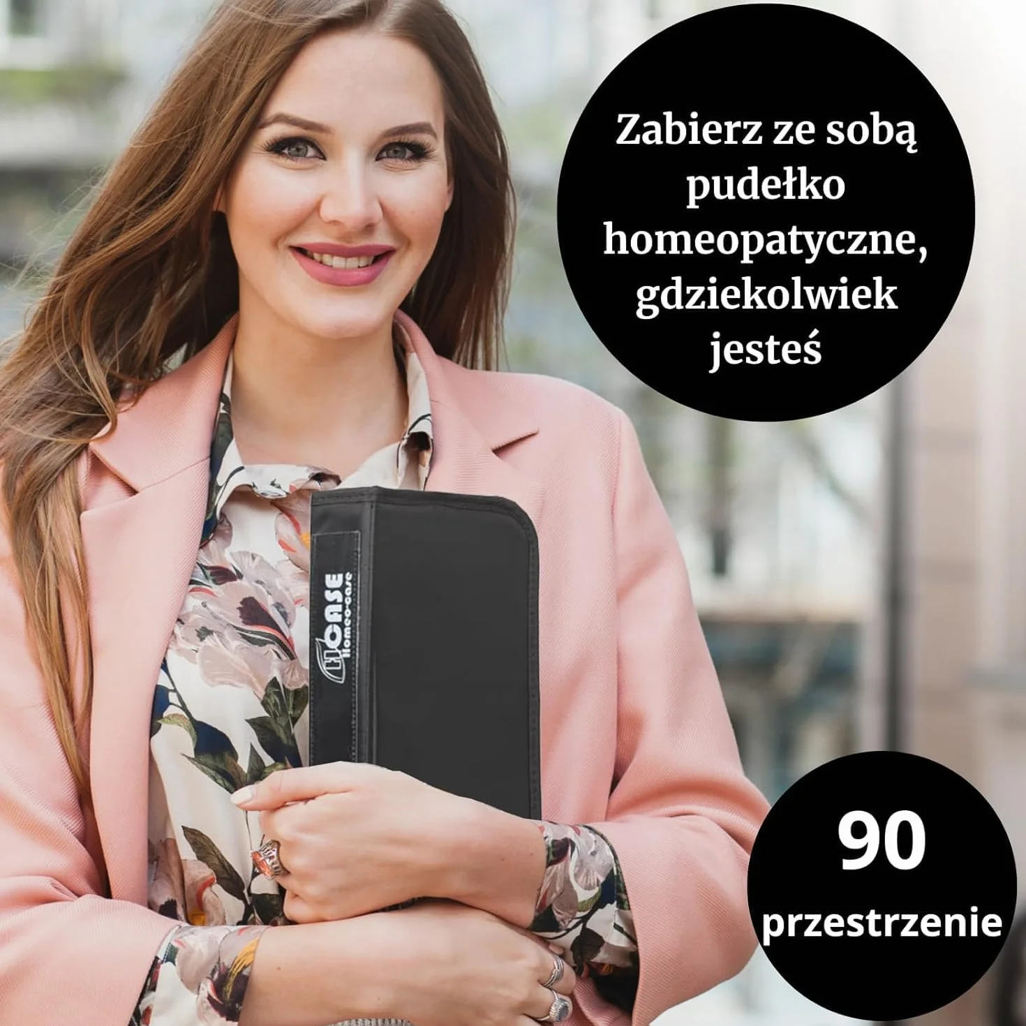 HOMEO-Case | Etui Homeopatyczne z 90 Przestrzeniami na Fiolki Boiron o Pojemności 4 Grama | Nie Zawiera Fiolków | Brązowy